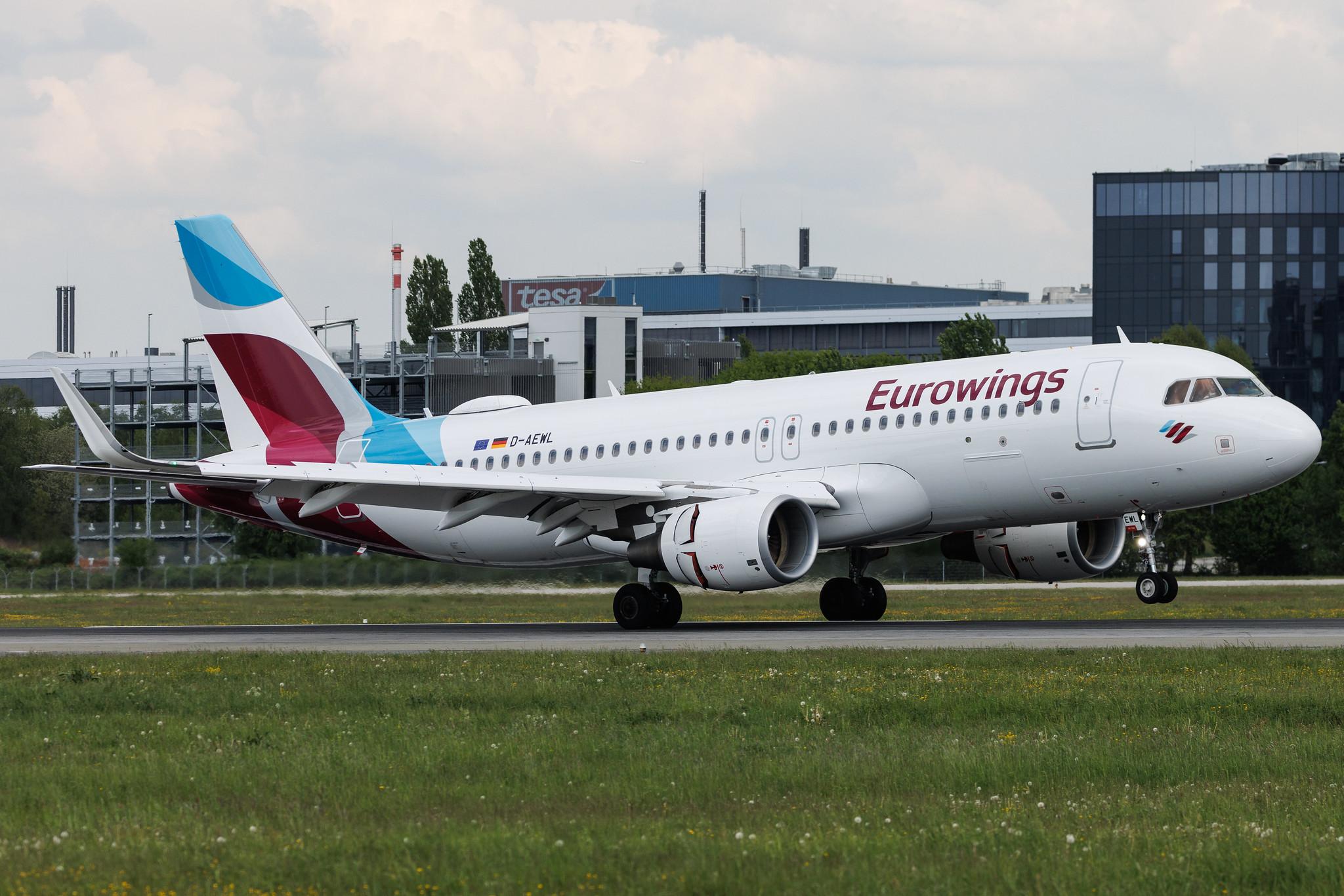 Hamburg Airport: Eurowings (EW / EWG) | Airbus A320-214 A320 | D-AEWL | MSN 7263