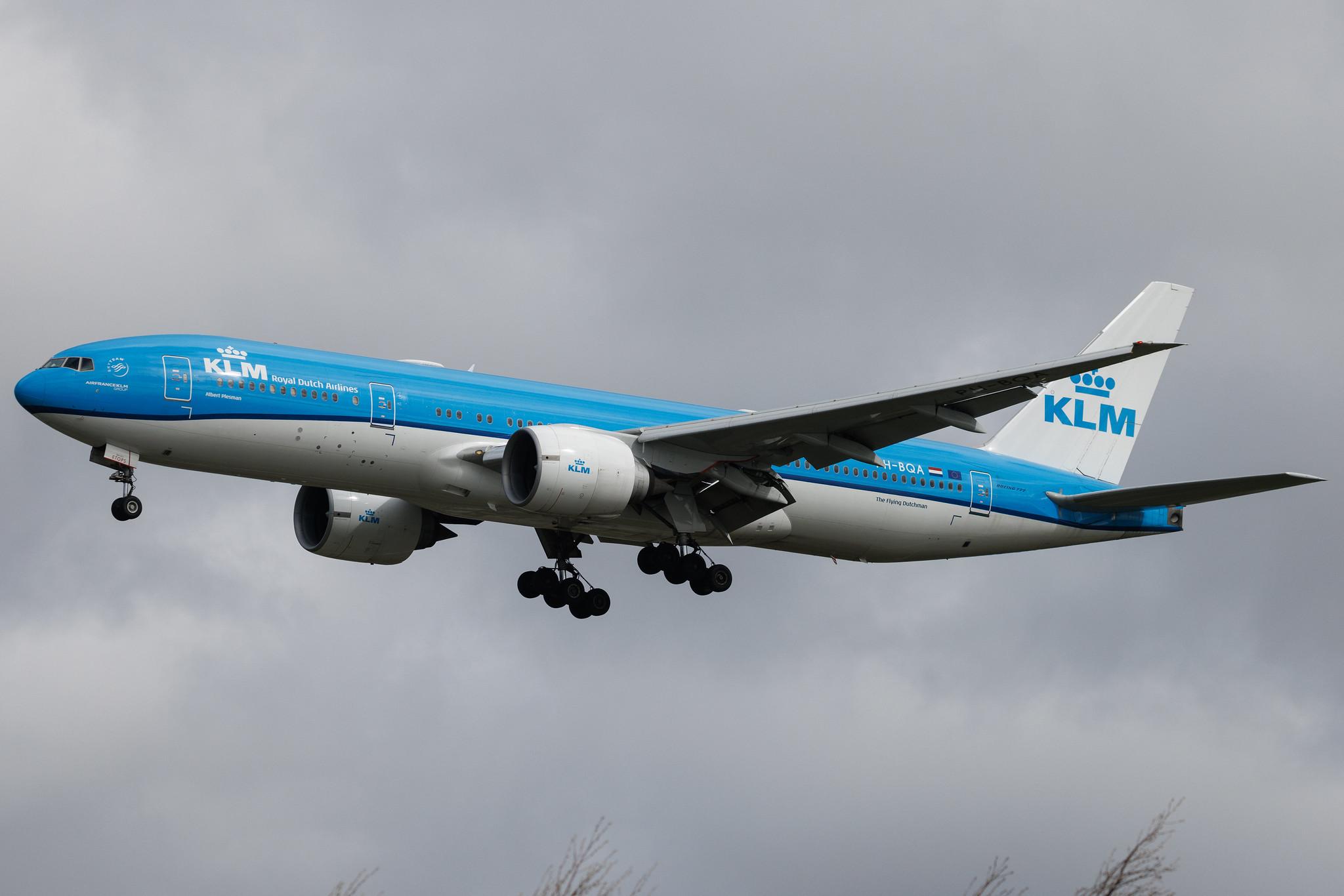 Amsterdam Schiphol: KLM (KL / KLM) | Boeing 777-206(ER) B772 | PH-BQA | MSN 33711