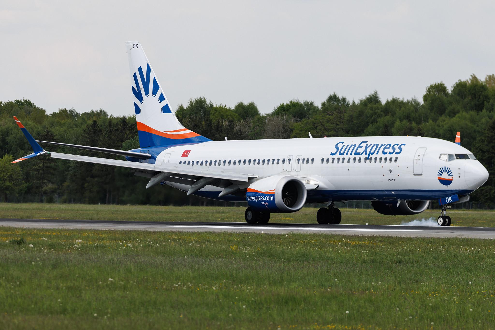 Hamburg Airport: SunExpress (XQ / SXS) | Boeing 737 MAX 8 B38M | TC-SOK | MSN 61202