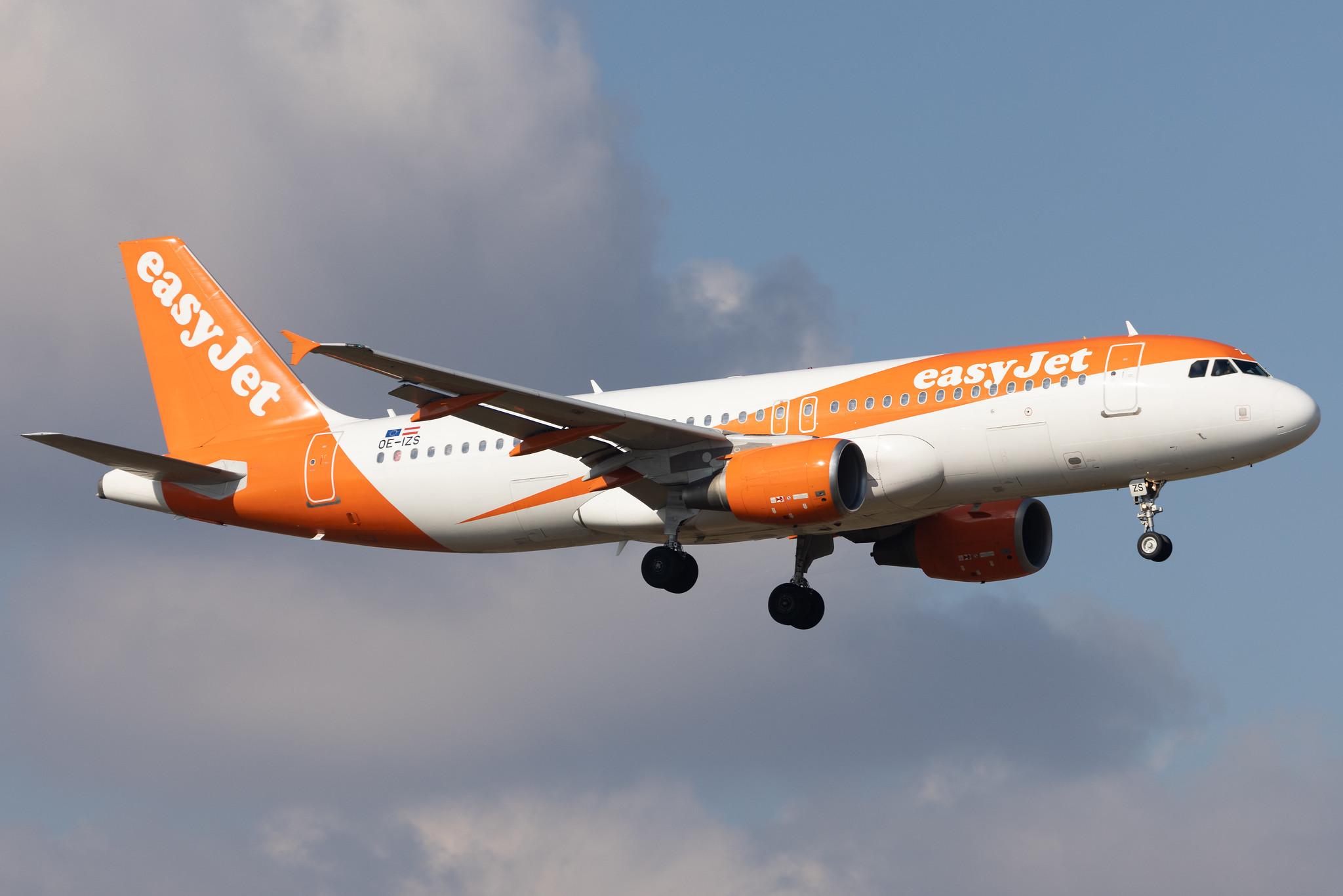 Flughafen Berlin Brandenburg: easyJet (U2 / EZY) | Operator: easyJet Europe | Airbus A320-214 A320 | OE-IZS | MSN 3945