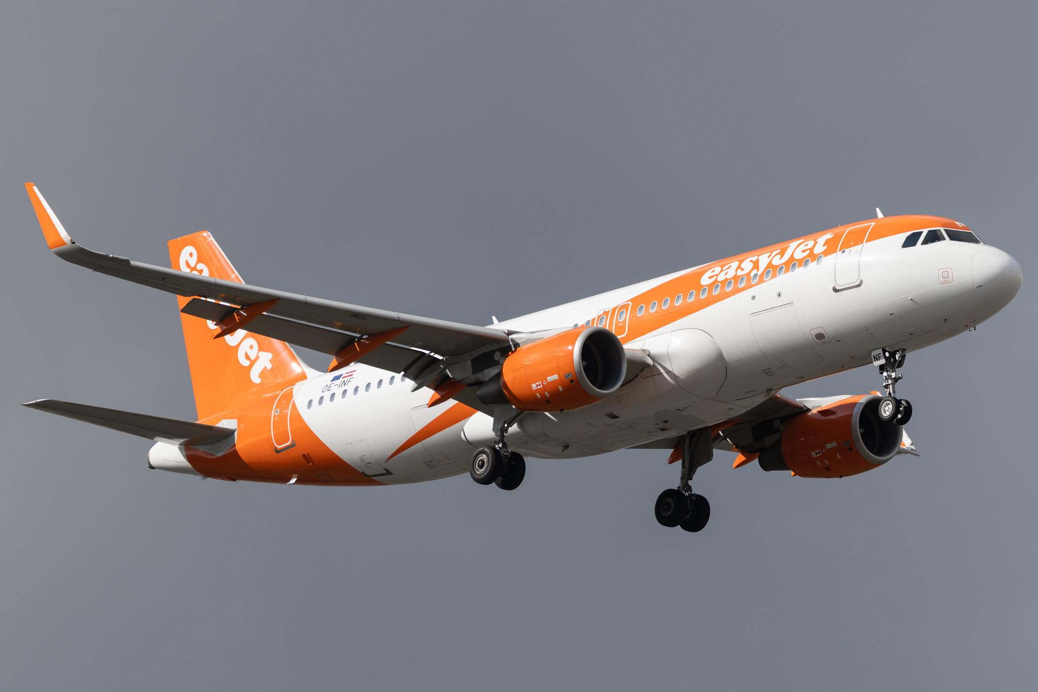 Flughafen Berlin Brandenburg: easyJet (U2 / EZY) | Operator: easyJet Europe | A320 | OE-INF | MSN 7785