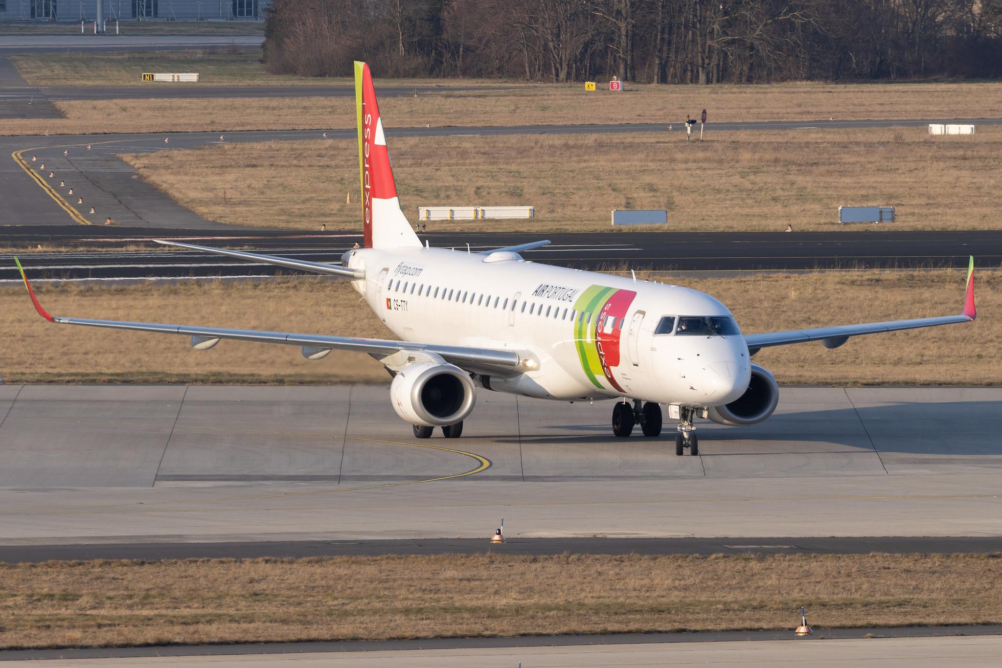 Flughafen Berlin Brandenburg: TAP Express (TP / TAP) | Operator: Portugalia Airlines | Embraer E195AR E195 | CS-TTY | MSN 19000609