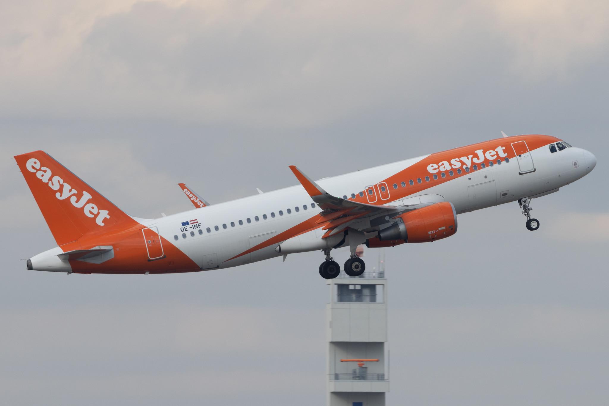 Flughafen Berlin Brandenburg: easyJet (U2 / EZY) | Operator: easyJet Europe | A320 | OE-INF | MSN 7785