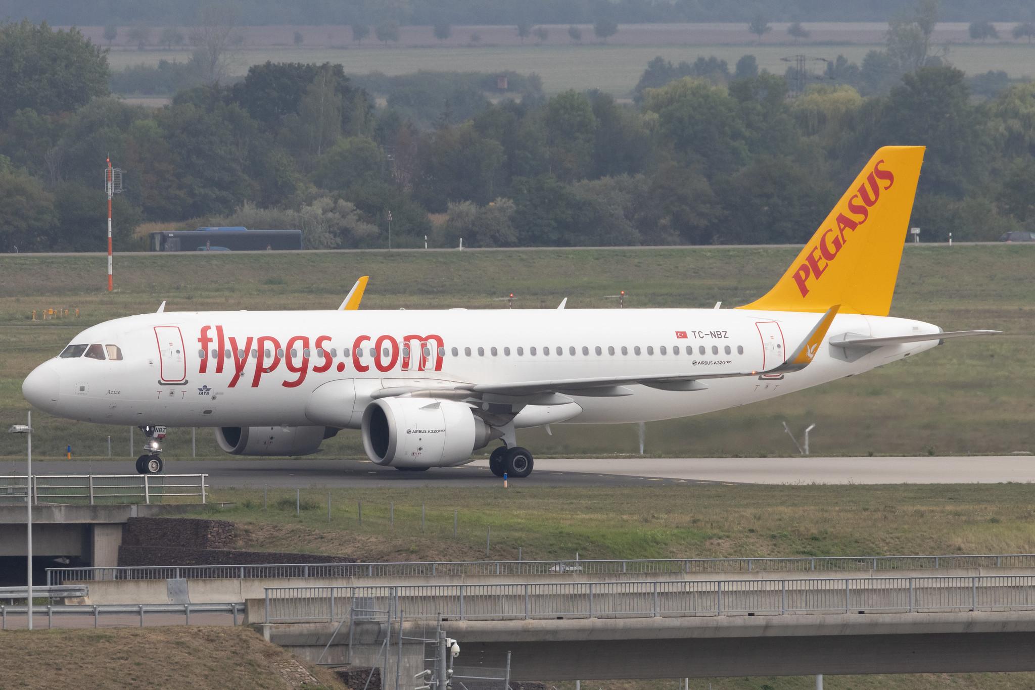 Leipzig Halle Airport: Pegasus (PC / PGT) | Operator: Pegasus Airlines | Airbus A320-251N A20N | TC-NBZ | MSN 08792