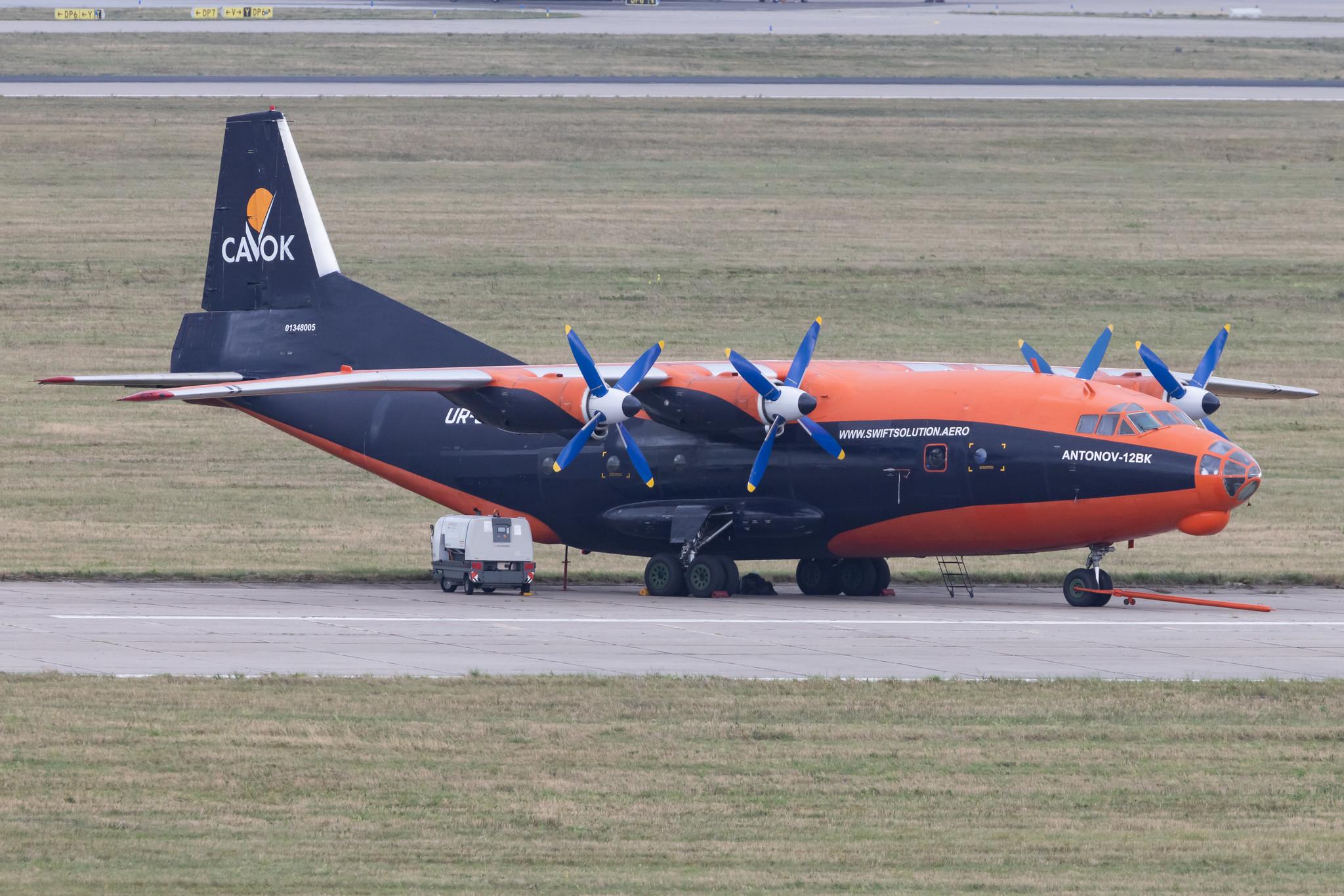 Leipzig Halle Airport: Cavok Air (/ CVK) | Antonov An-12BK AN12 | UR-CKL | MSN 1348005