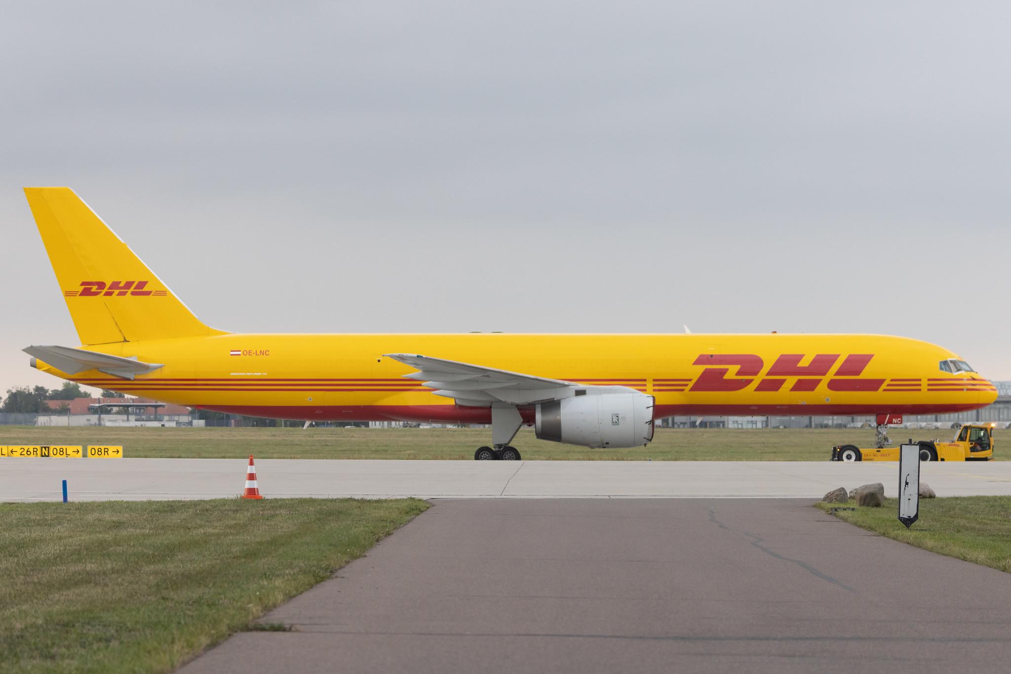 Leipzig Halle Airport: DHL (D0 / DHK) | Operator: DHL Air Austria | Boeing 757-28A(PCF) B752 | OE-LNC | MSN 26275