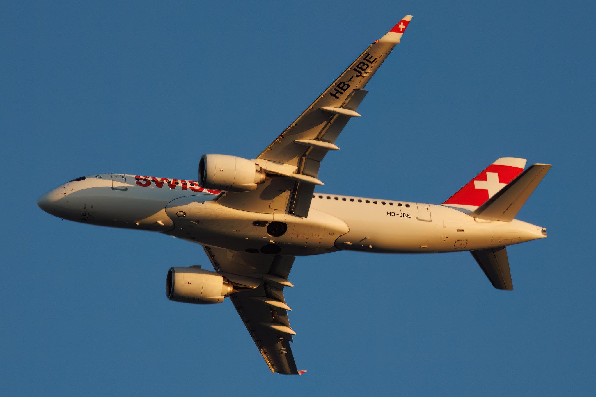 London City Airport: Swiss (LX / SWR) | Airbus A220-100 BCS1 | HB-JBE | MSN 50014