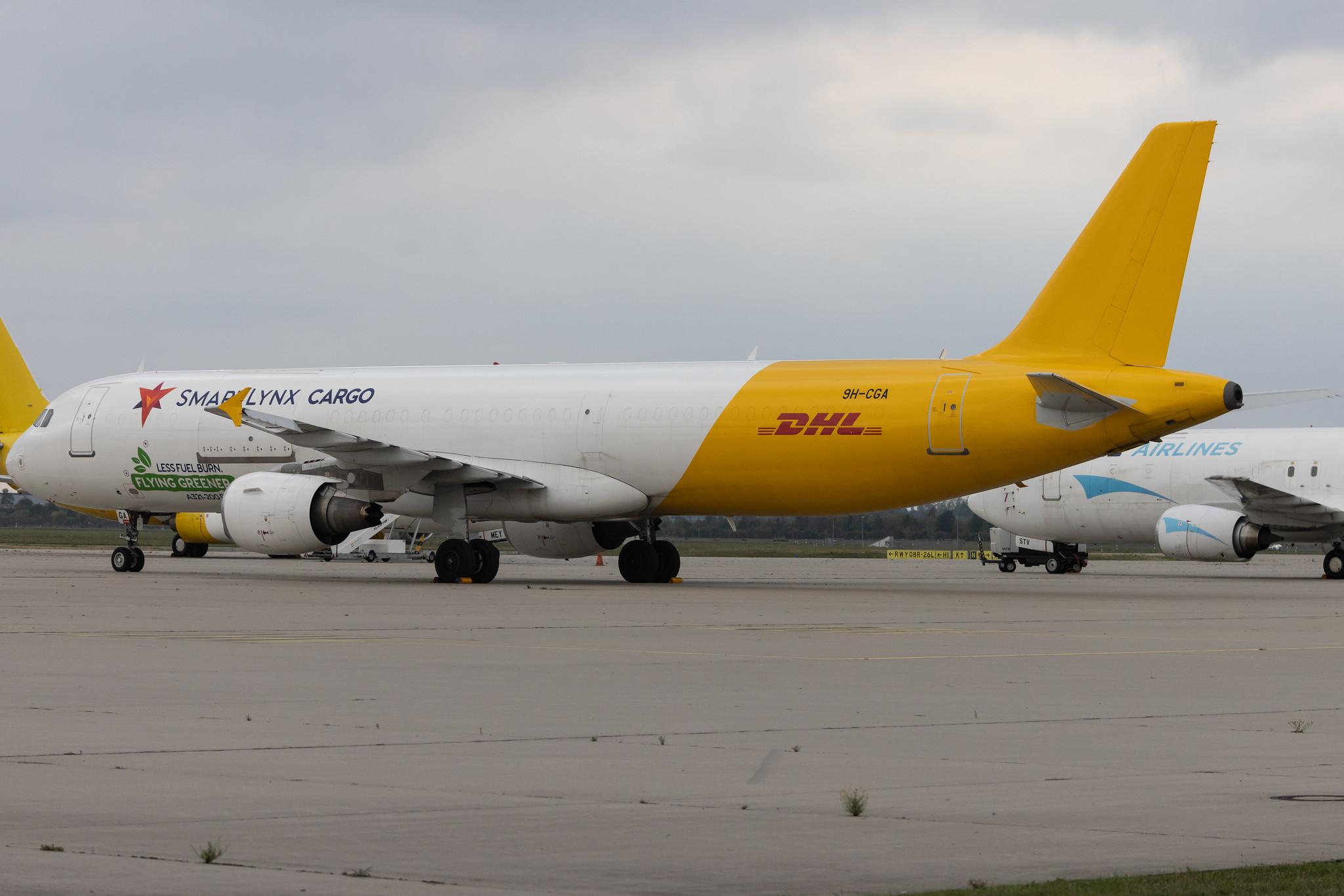Leipzig Halle Airport: DHL (D0 / DHK) | Operator: SmartLynx Malta | Airbus A321-211(PCF) A321 | 9H-CGA | MSN 00891