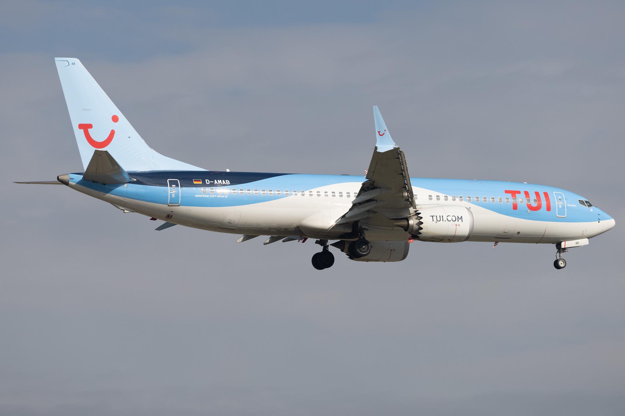 Frankfurt Airport: TUI (X3 / TUI) | Operator: TUI fly | Boeing 737 MAX 8 B38M | D-AMAB | MSN 44603