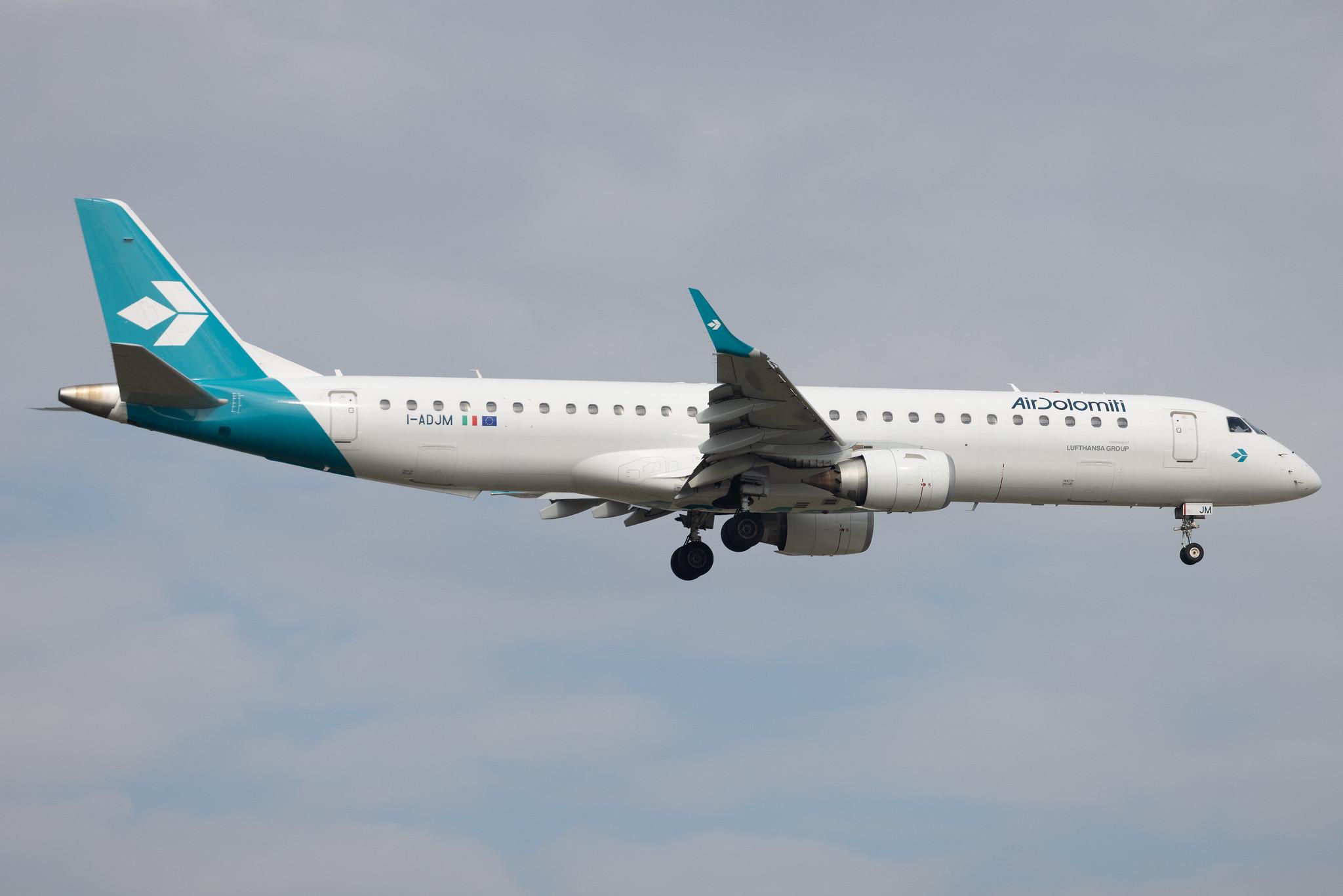 Frankfurt Airport: Air Dolomiti (EN / DLA) | Embraer E195LR E195 | I-ADJM | MSN 19000258