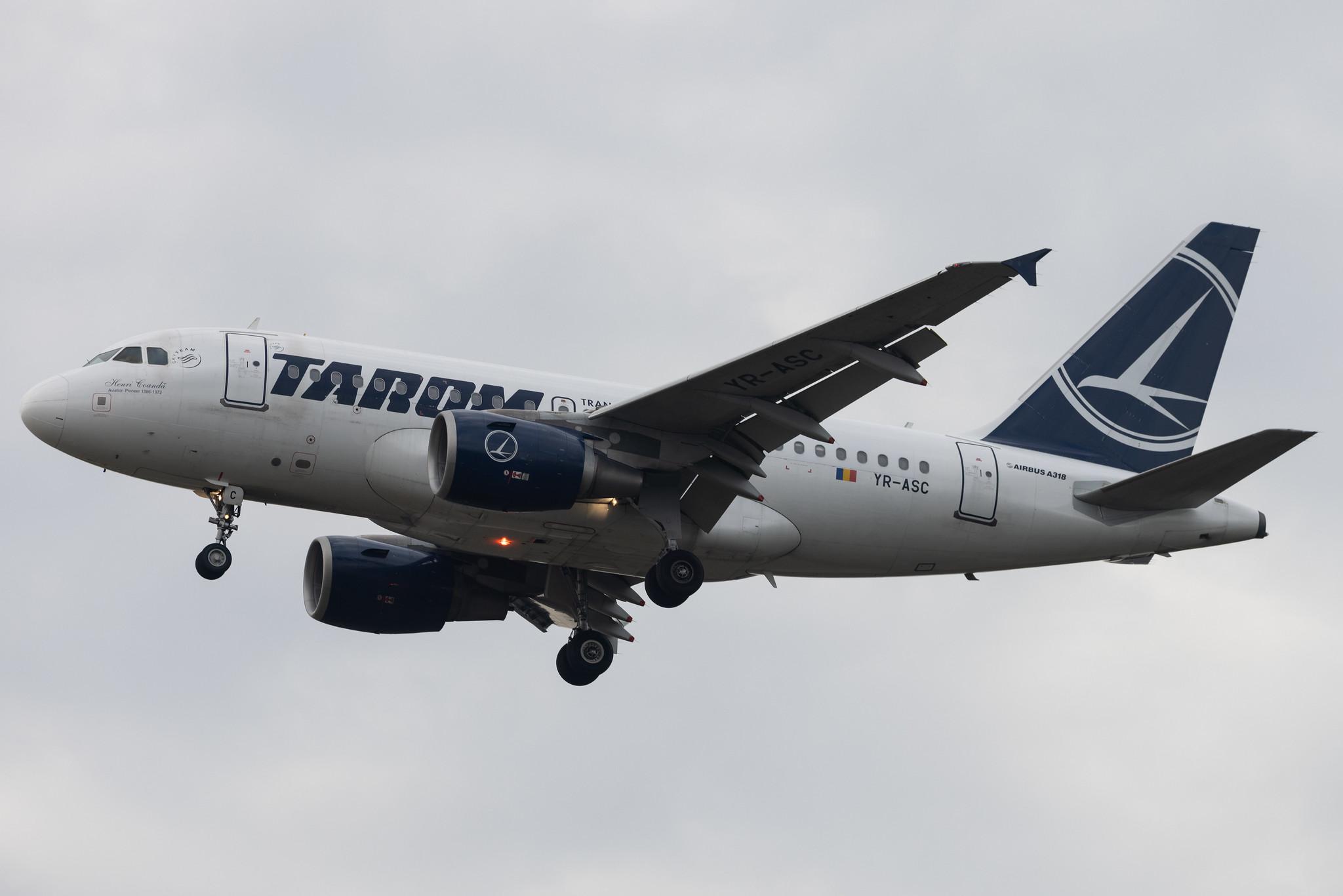 Frankfurt Airport: Tarom (RO / ROT) | Airbus A318-111 A318 | YR-ASC | MSN 3220