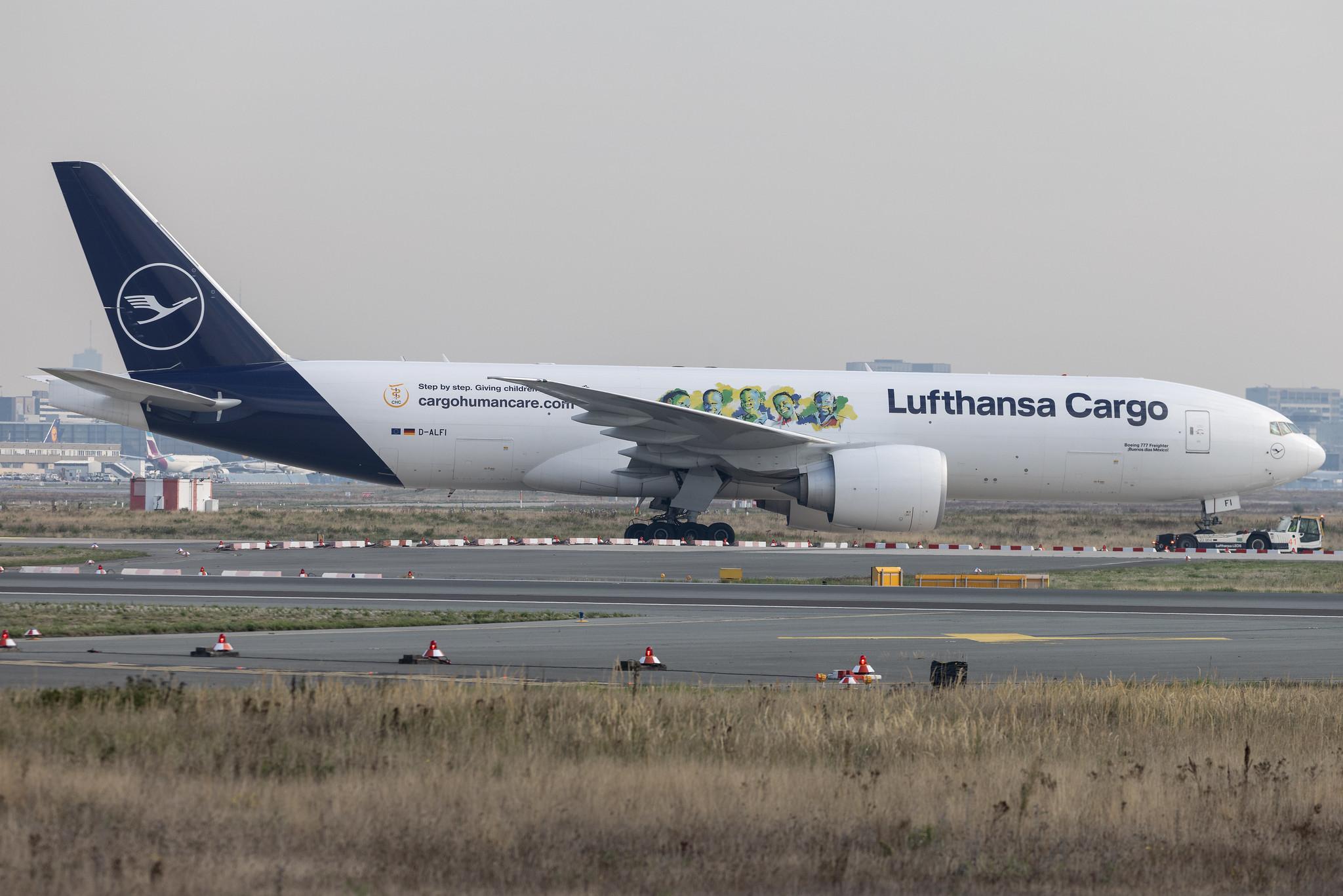 Frankfurt Airport: Lufthansa Cargo (/ GEC) | Livery: Cargo Human Care Livery | Boeing 777-F B77L | D-ALFI | MSN 66912