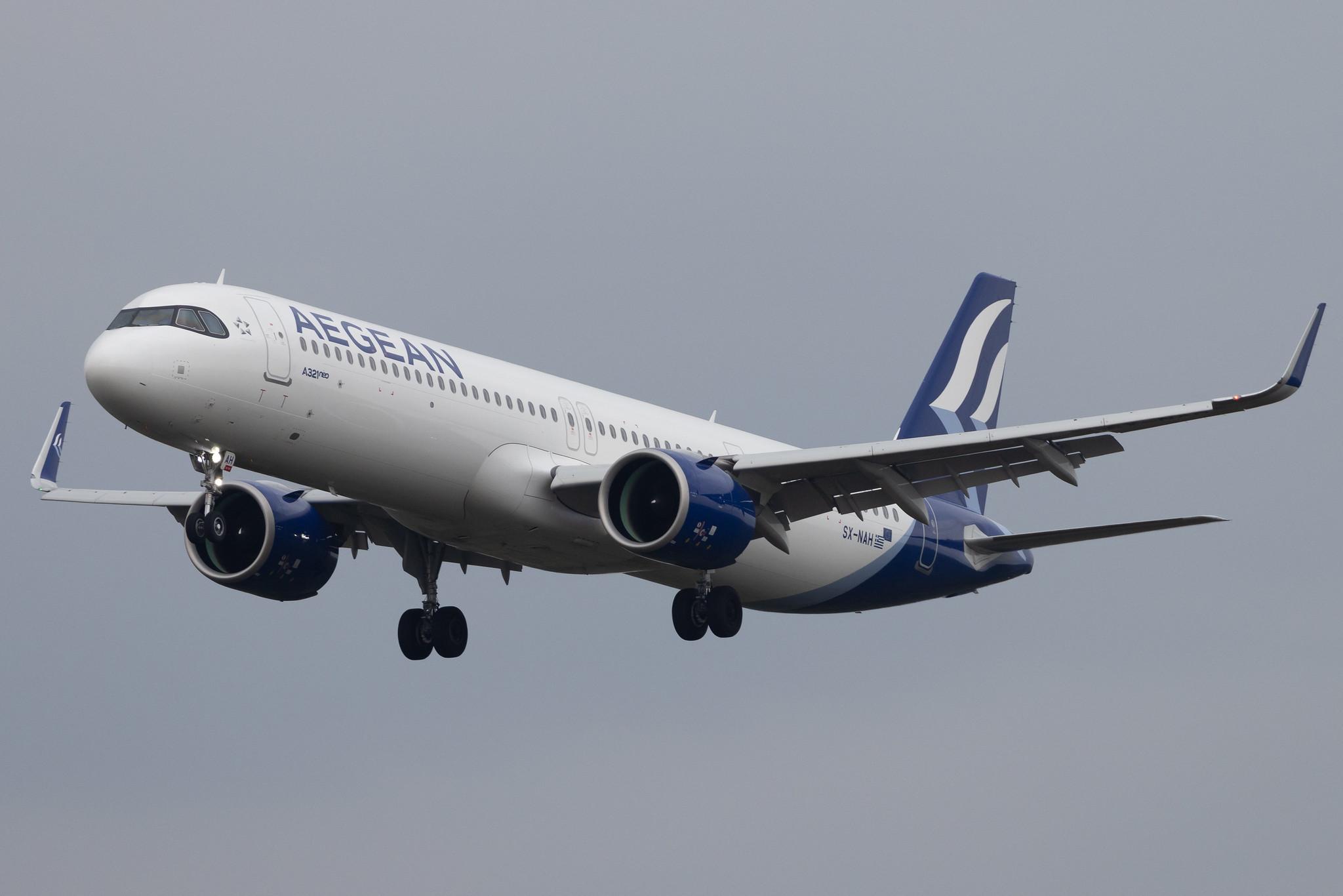 Frankfurt Airport: Aegean Airlines (A3 / AEE) | Airbus A321-271NX A21N | SX-NAH | MSN 10844