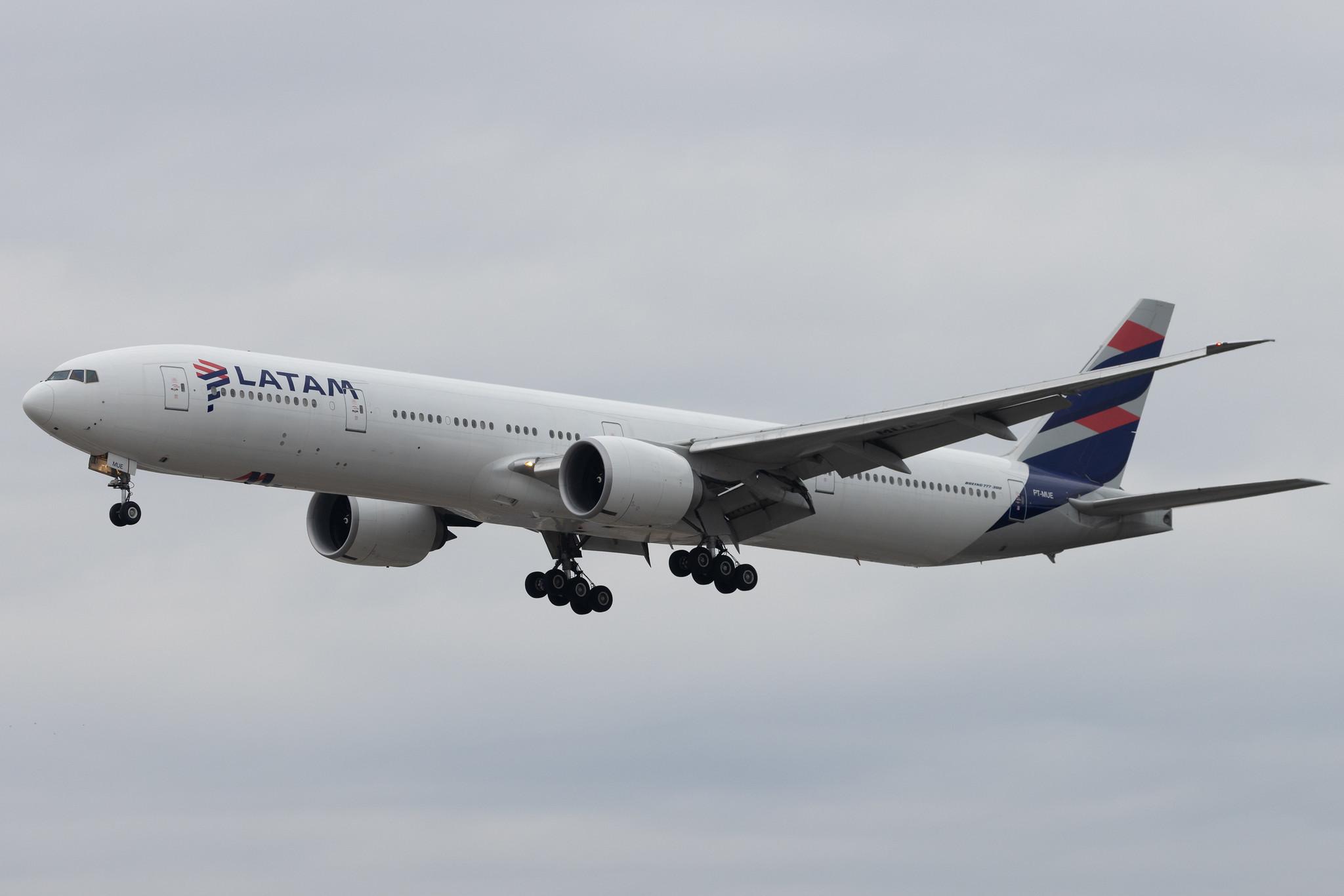 Frankfurt Airport: LATAM Airlines (LA / LAN) | Operator: LATAM Brasil | Boeing 777-32W(ER) B77W | PT-MUE | MSN 38886