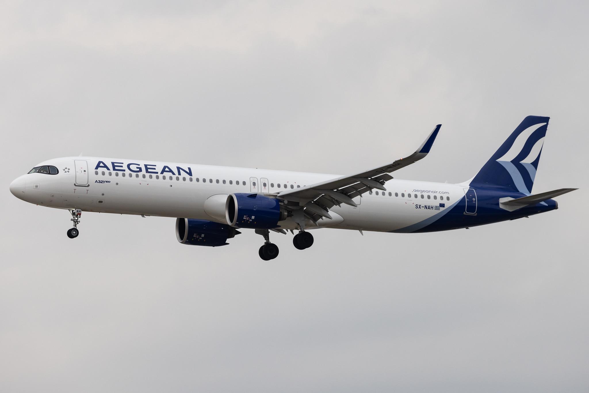 Frankfurt Airport: Aegean Airlines (A3 / AEE) | Airbus A321-271NX A21N | SX-NAH | MSN 10844