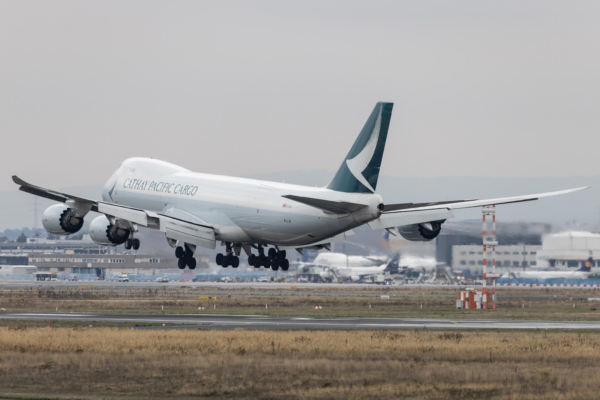 Frankfurt Airport: Cathay Pacific Cargo (CX / CPA) | Operator: Cathay Pacific | Boeing 747-867F B748 | B-LJE | MSN 39242