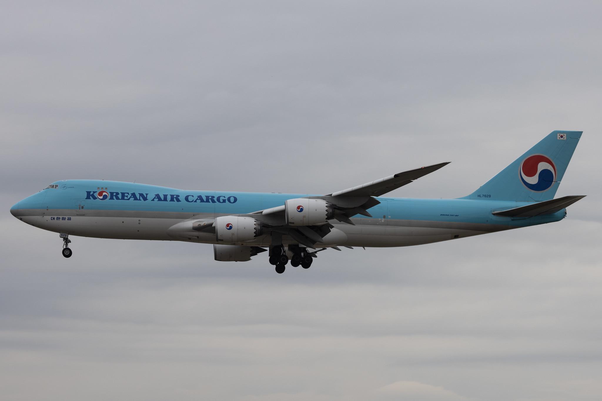 Frankfurt Airport: Korean Air Cargo (KE / KAL) | Operator: Korean Air | Boeing 747-8B5F B748 | HL7629 | MSN 37657
