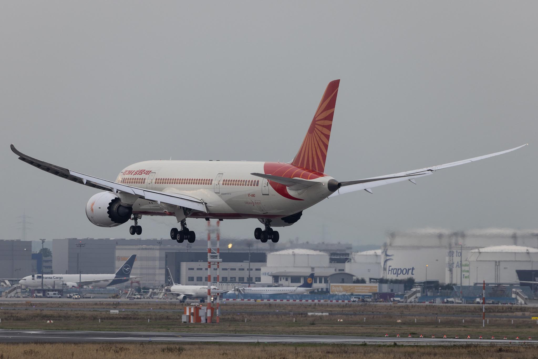 Frankfurt Airport: Air India (AI / AIC) | Boeing 787-8 Dreamliner B788 | VT-ANO | MSN 36286