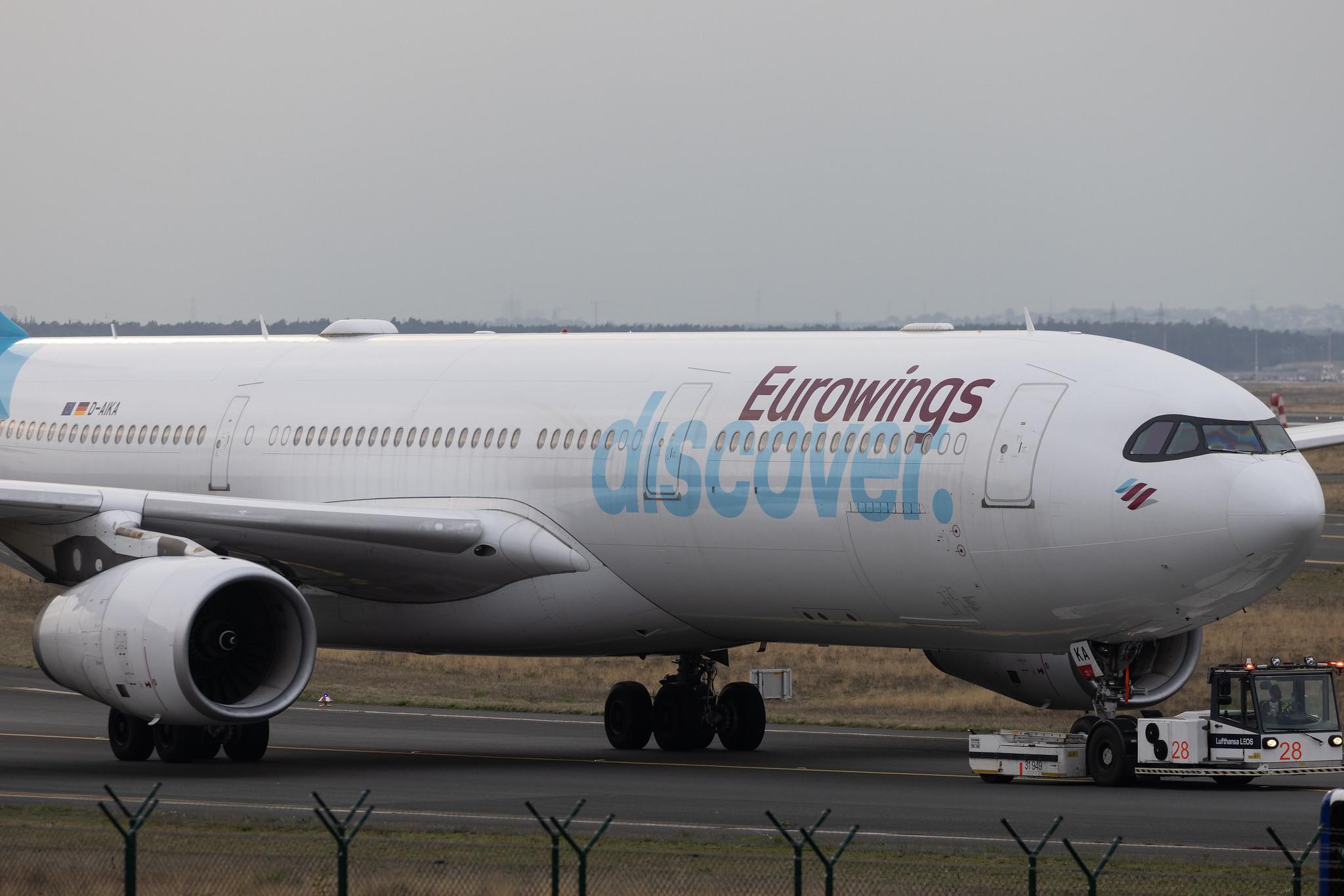 Frankfurt Airport: Eurowings Discover (4Y / OCN) | Airbus A330-343 A333 | D-AIKA | MSN 0570