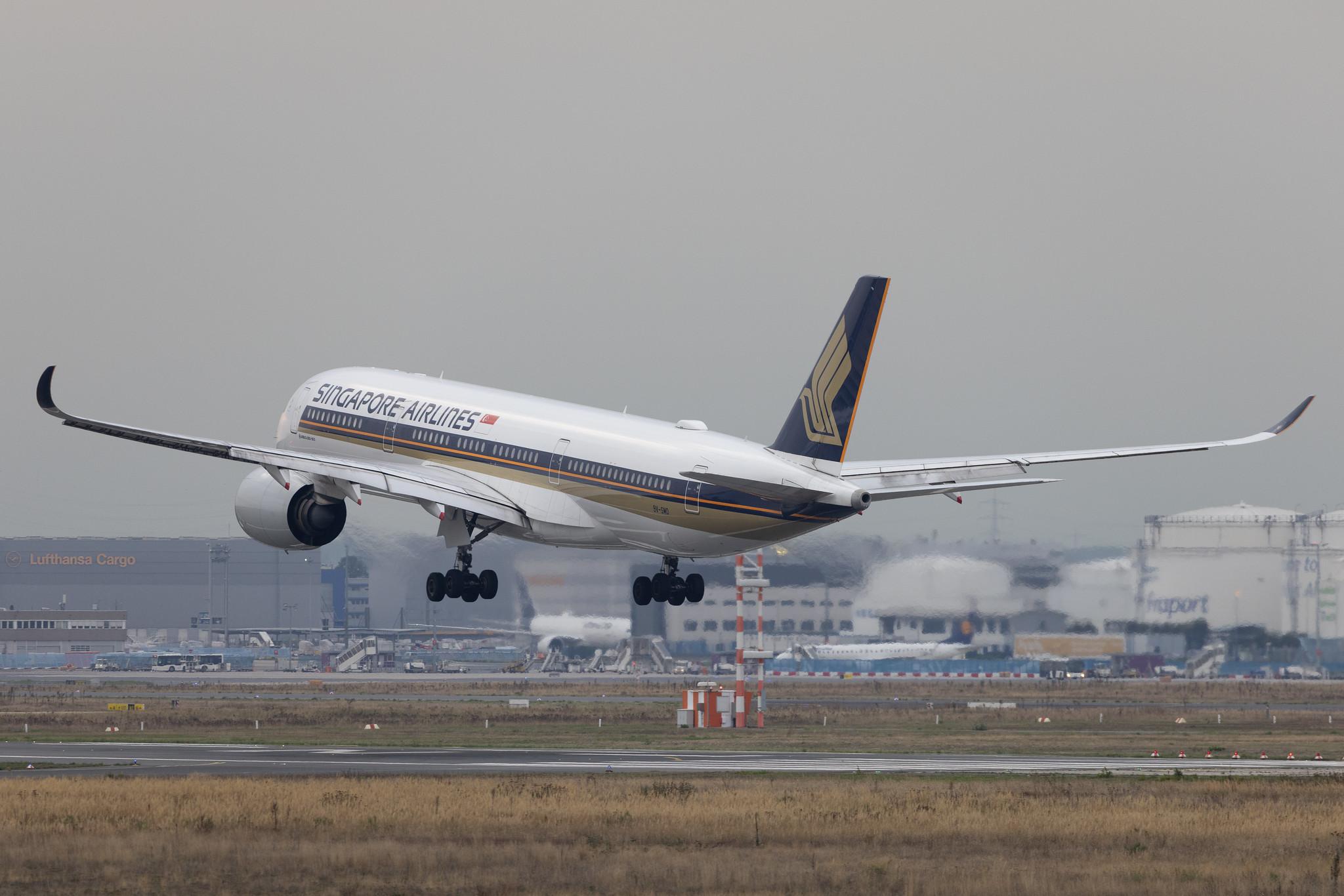 Frankfurt Airport: Singapore Airlines (SQ / SIA) | Airbus A350-941 A359 | 9V-SMO | MSN 116