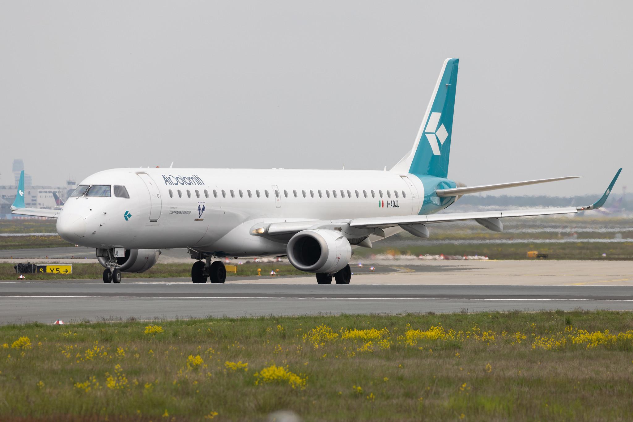 Frankfurt Airport: Air Dolomiti (EN / DLA) | Embraer E195LR E195 | I-ADJL | MSN 19000256