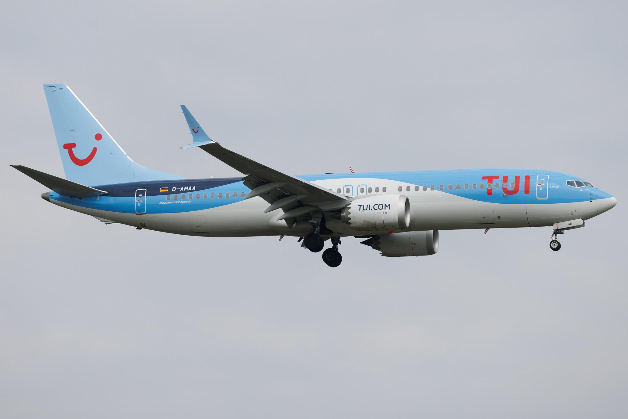 Frankfurt Airport: TUI (X3 / TUI) | Operator: TUI fly | Boeing 737 MAX 8 B38M | D-AMAA | MSN 44612