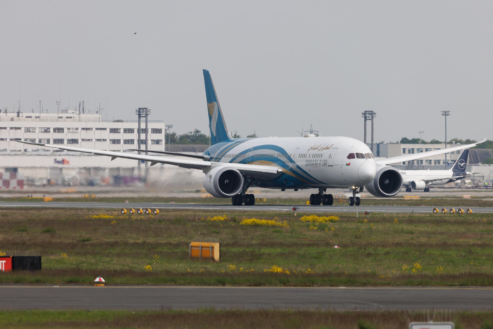 Frankfurt Airport: Oman Air (WY / OMA) | Boeing 787-9 Dreamliner B789 | A4O-SG | MSN 38795