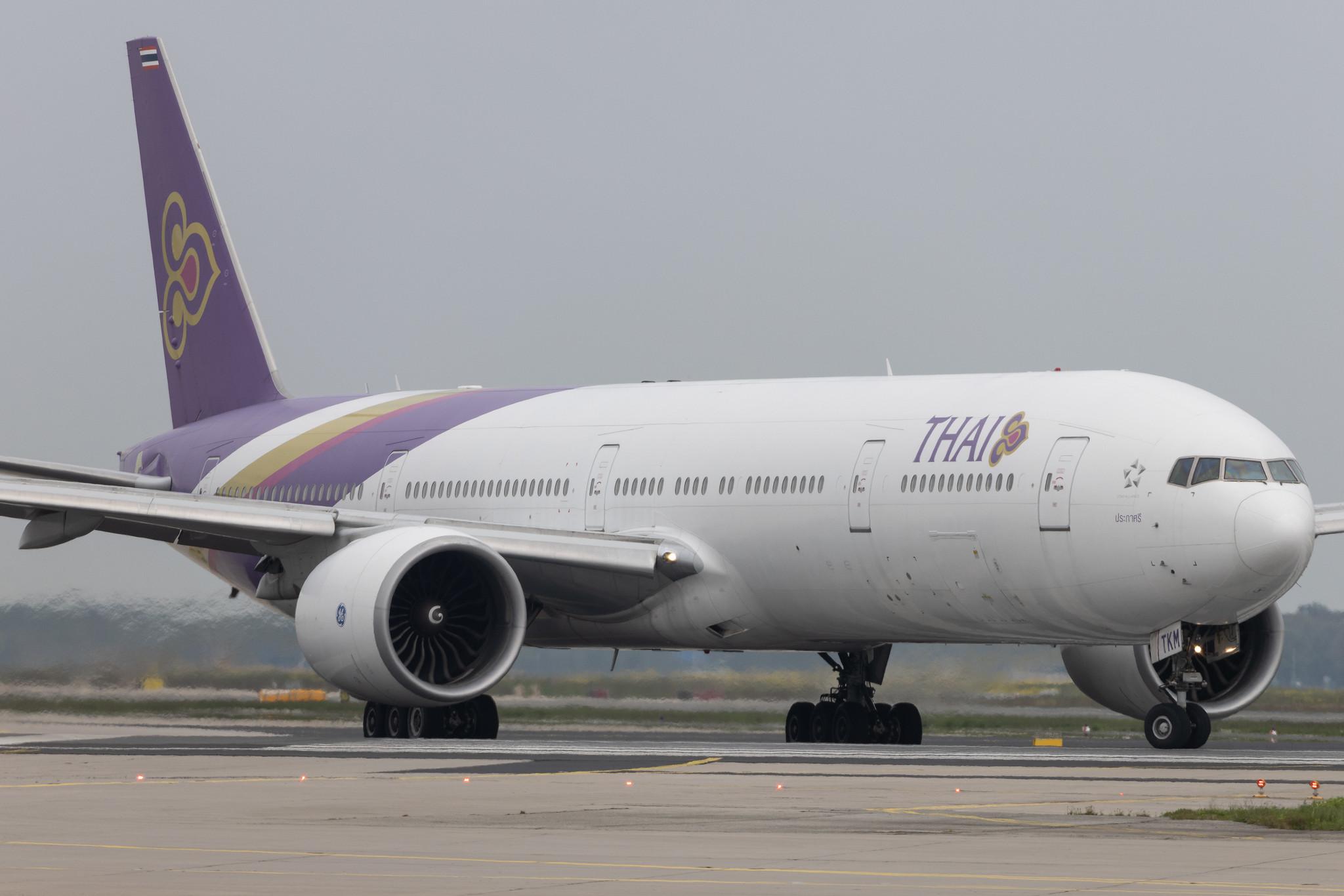 Frankfurt Airport: Thai Airways (TG / THA) | Boeing 777-3AL(ER) B77W | HS-TKM | MSN 41522