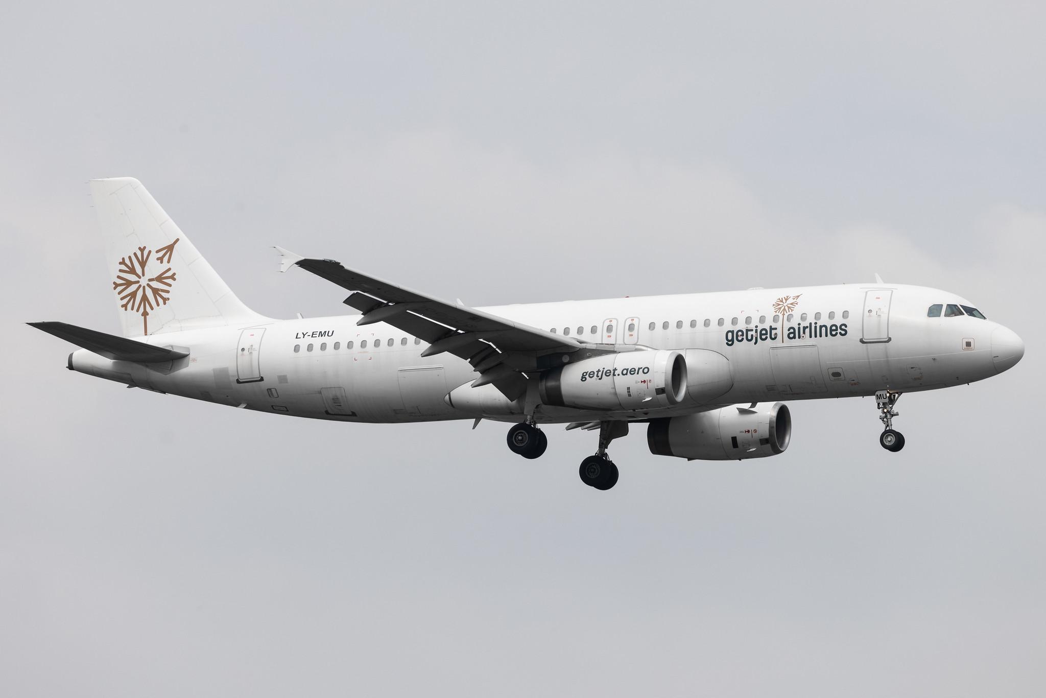 Frankfurt Airport: GetJet Airlines (GW / GJT) | Airbus A320-233 A320 | LY-EMU | MSN 2118