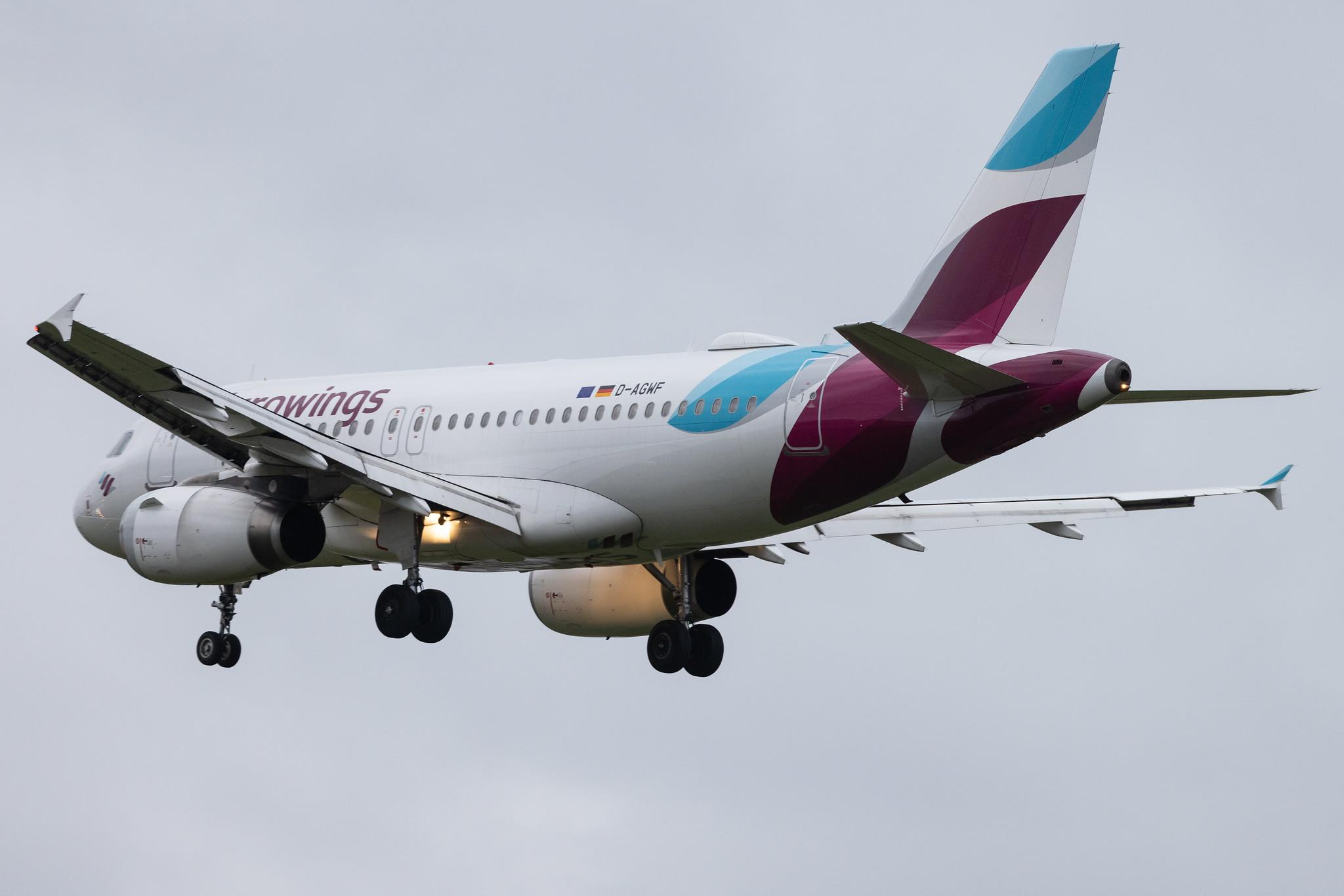 Hamburg Airport: Eurowings (EW / EWG) | Airbus A319-132 A319 | D-AGWF | MSN 3172