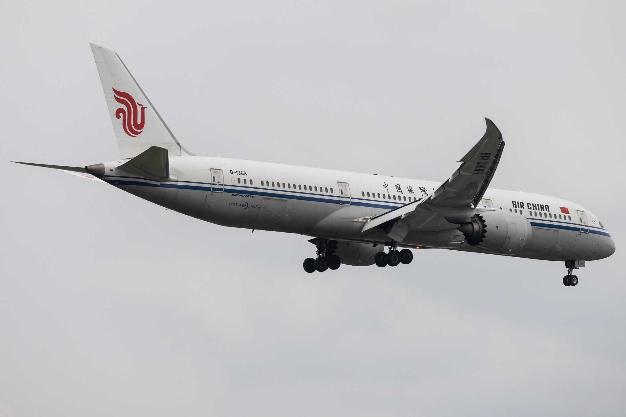 Frankfurt Airport: Air China (CA / CCA) | Boeing 787-9 Dreamliner B789 | B-1368 | MSN 34318