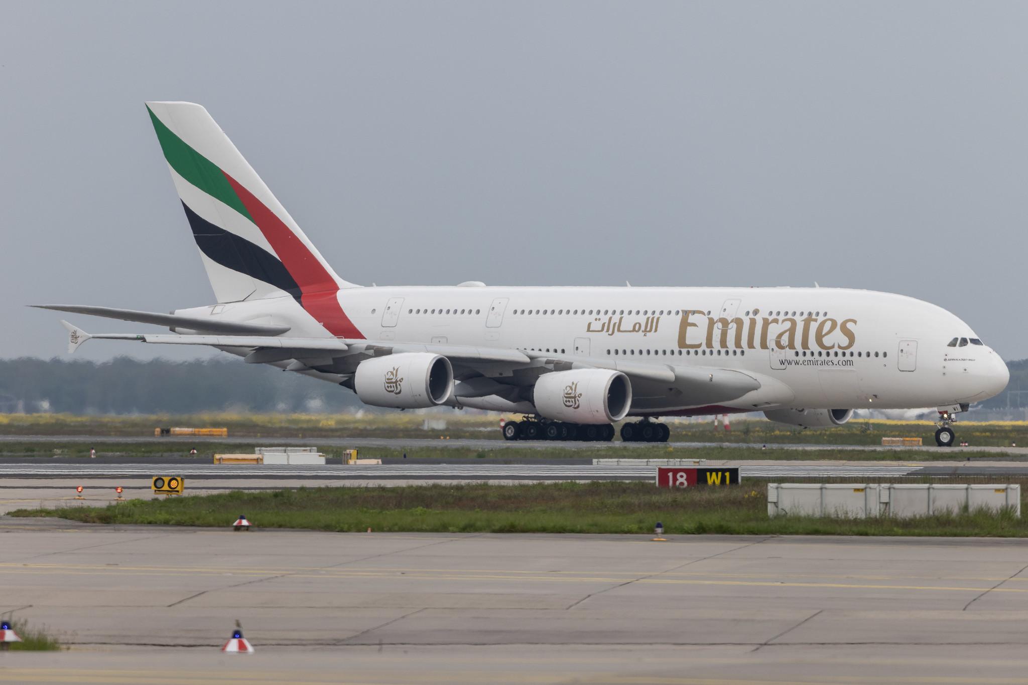 Frankfurt Airport: Emirates (EK / UAE) | Airbus A380-842 A388 | A6-EVI | MSN 258