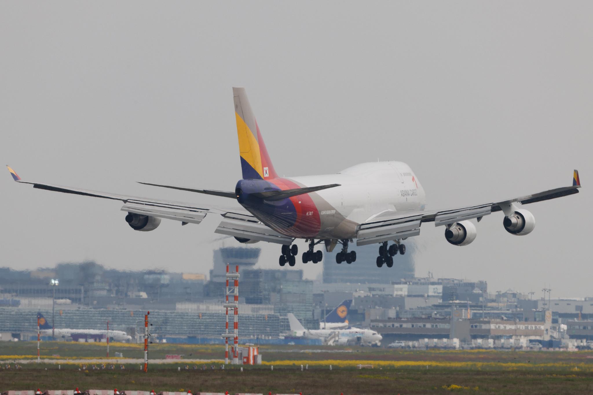 Frankfurt Airport: Asiana Cargo (OZ / AAR) | Operator: Asiana Airlines | Boeing 747-48E(BDSF) B744 | HL7417 | MSN 25779