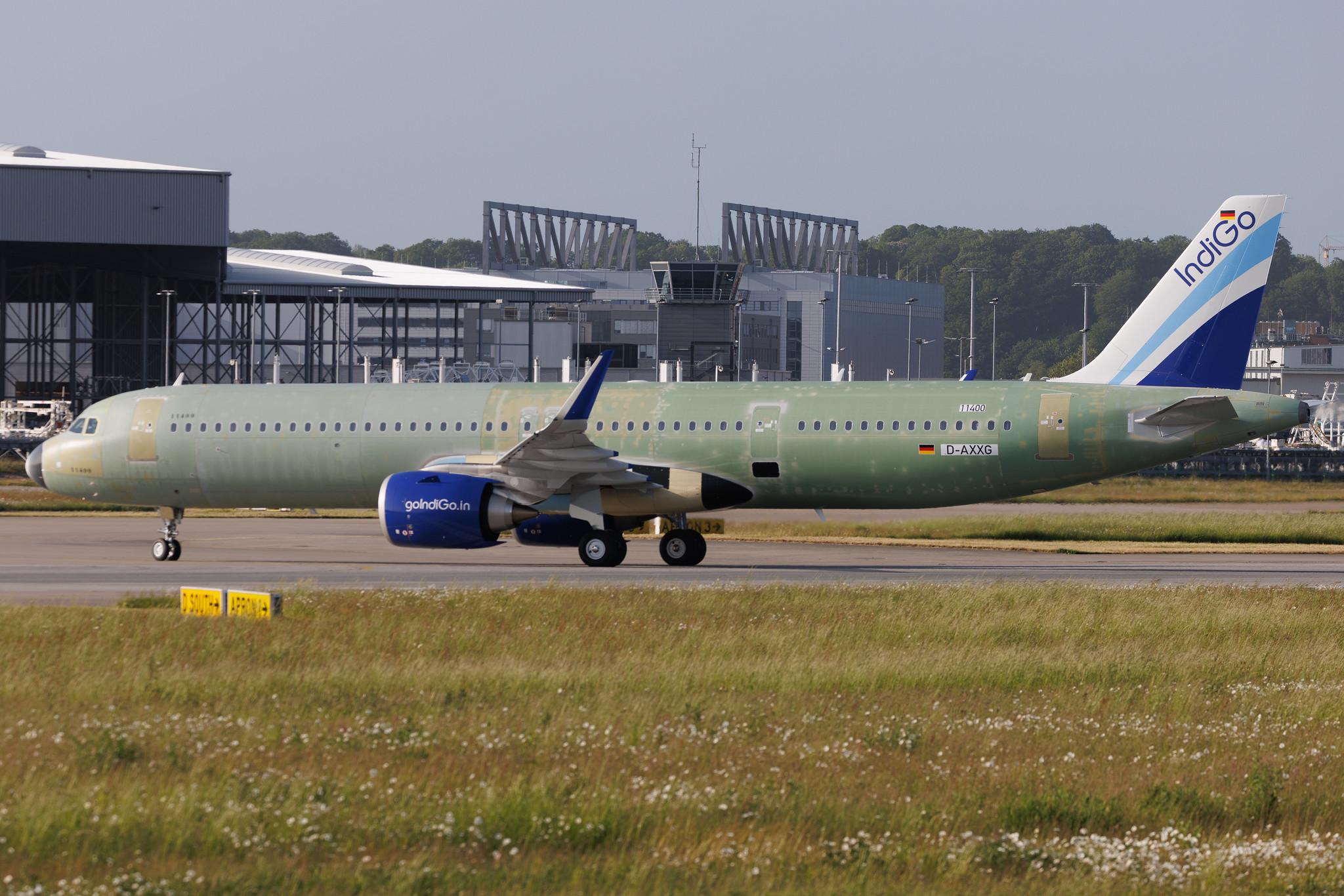 Hamburg Finkenwerder: IndiGo (6E / IGO) | Airbus A321-251NX A21N | D-AXXG | VT- | MSN 11400