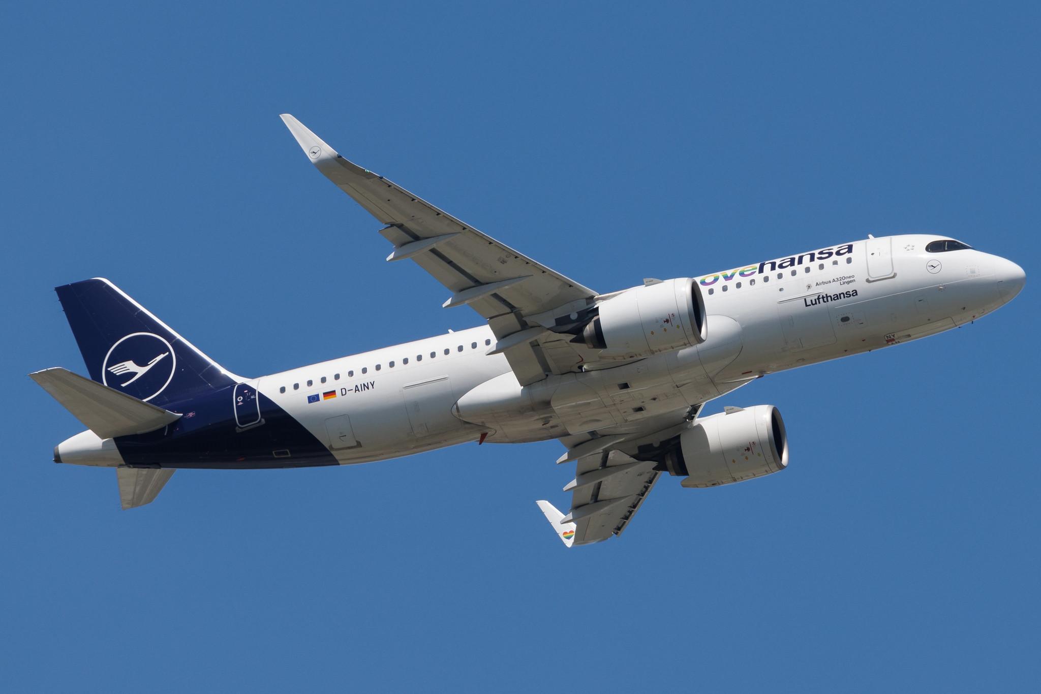 Frankfurt Airport: Lufthansa (LH / DLH) | Livery: Lovehansa Livery | Airbus A320-271N A20N | D-AINY | MSN 9453