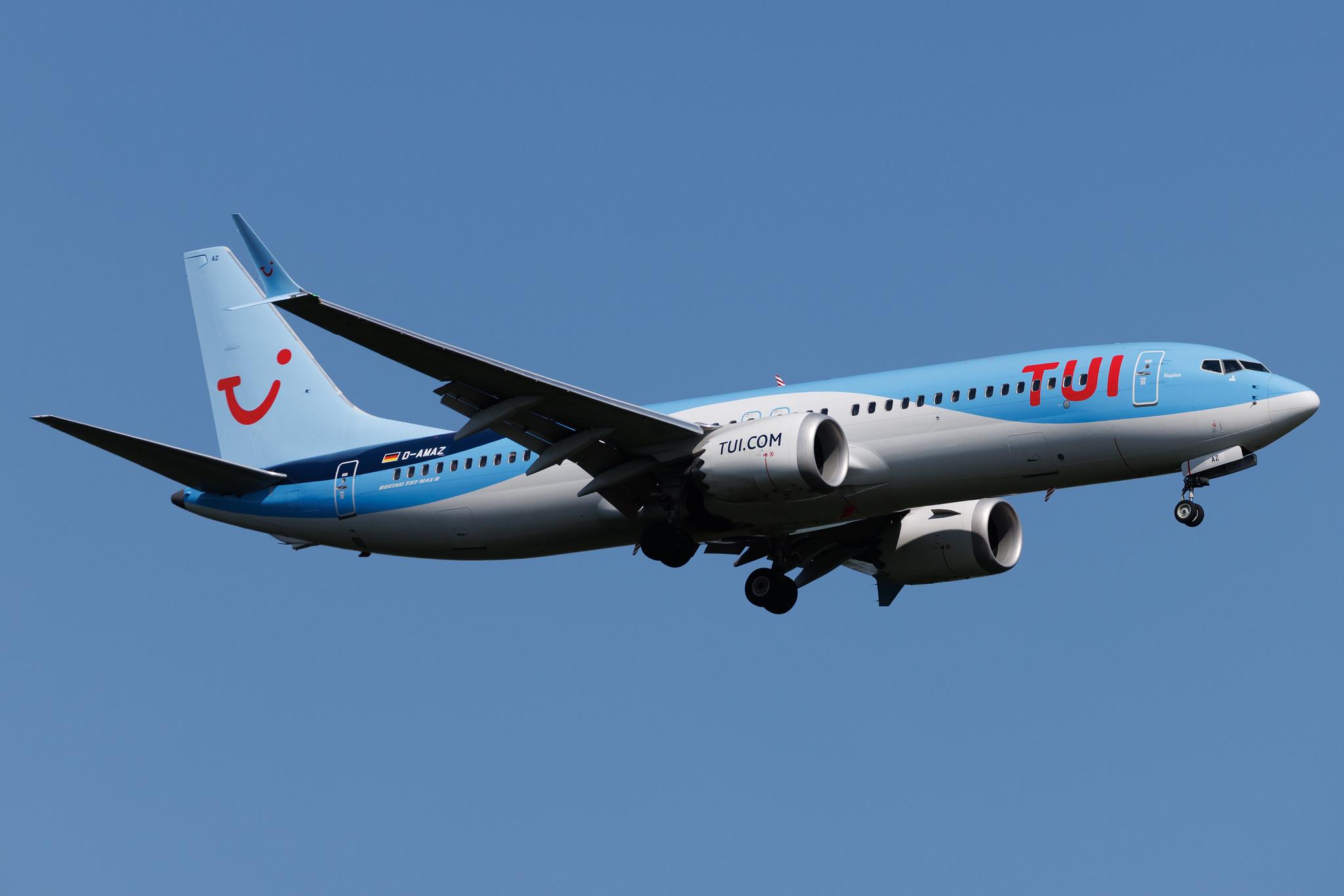 Frankfurt Airport: TUI (X3 / TUI) | Operator: TUI fly |  Boeing 737 MAX 8 B38M | D-AMAZ | MSN 44604