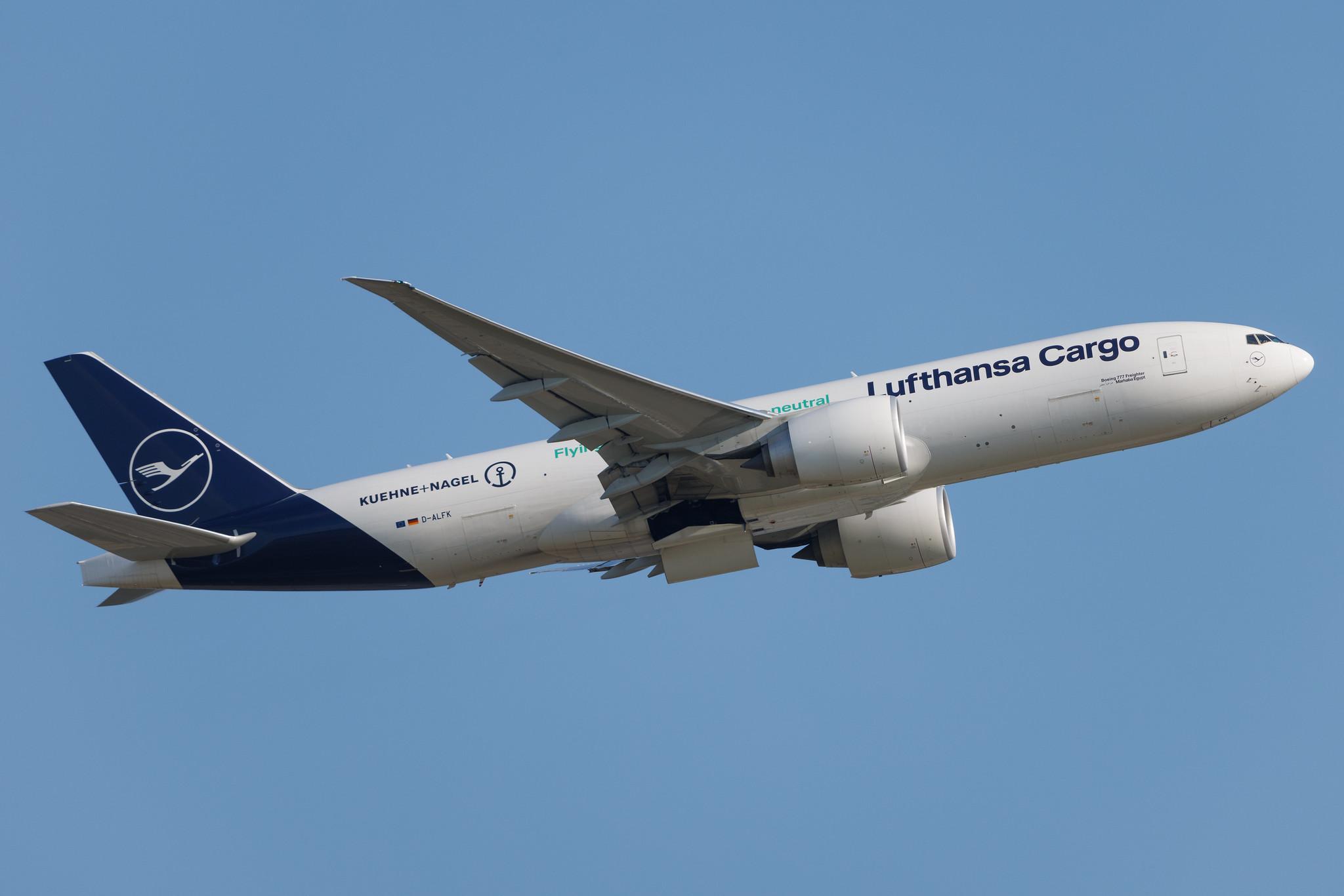 Frankfurt Airport: Lufthansa Cargo (/ GEC) | Livery: Kühne+Nagel Livery | Boeing 777-F B77L | D-ALFK | MSN 67146
