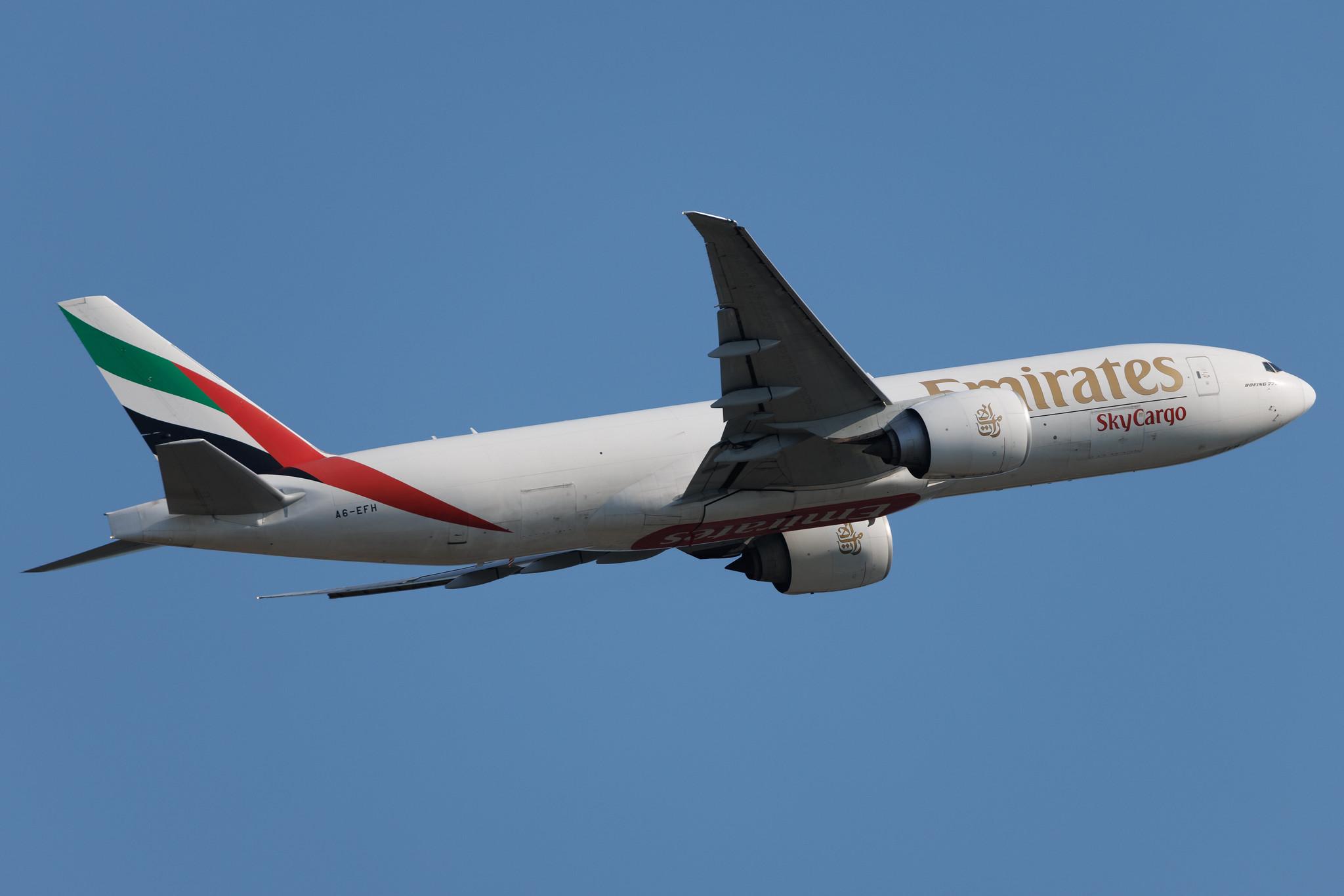 Frankfurt Airport: Emirates SkyCargo (EK / UAE) | Operator: Emirates | Boeing 777-F1H B77L | A6-EFH | MSN 35608