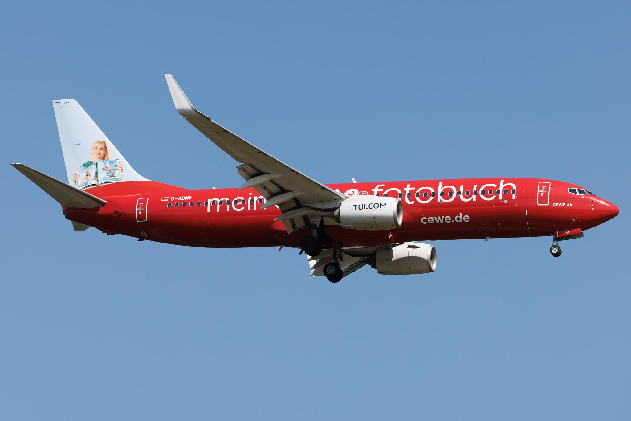 Frankfurt Airport: TUI (X3 / TUI) | Livery: Cewe Fotobuch Livery | Operator: TUI fly | Boeing 737-86J B738 | D-ABMV | MSN 37785