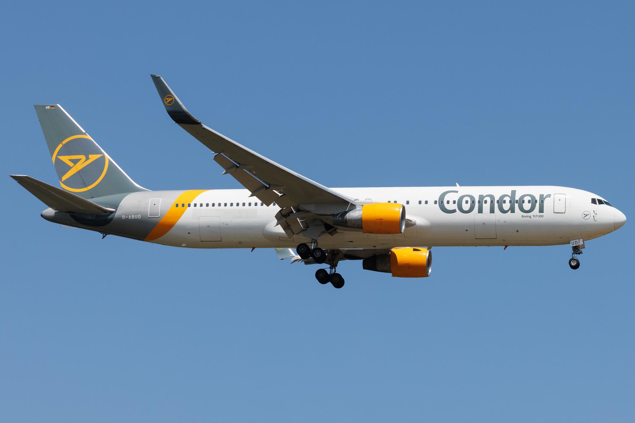 Frankfurt Airport: Condor (DE / CFG) | Boeing 767-330(ER) B763 | D-ABUD | MSN 26983