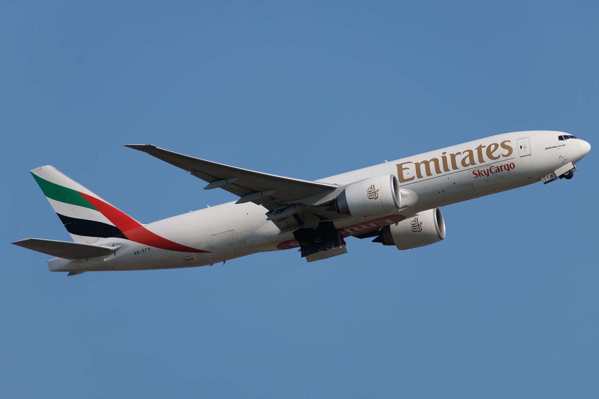 Frankfurt Airport: Emirates SkyCargo (EK / UAE) | Operator: Emirates | Boeing 777-F1H B77L | A6-EFH | MSN 35608