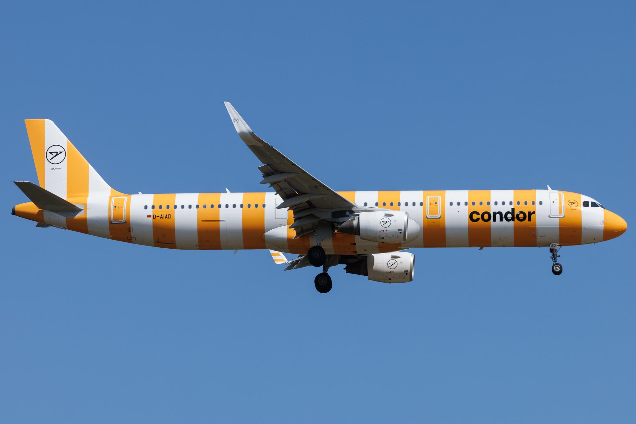 Frankfurt Airport: Condor (DE / CFG) | Airbus A321-211 A321 | D-AIAD | MSN 6053