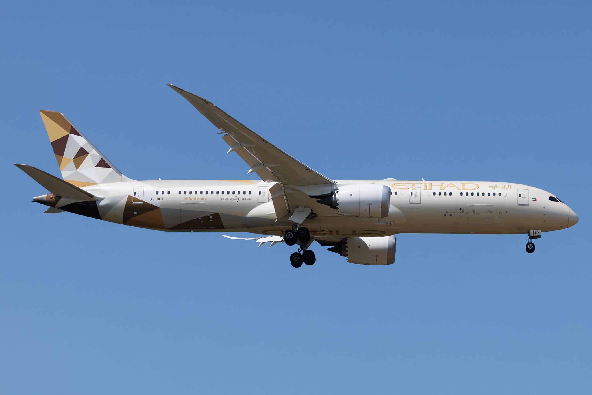 Frankfurt Airport: Etihad Airways (EY / ETD) |  Boeing 787-9 Dreamliner B789 | A6-BLX | MSN 39666