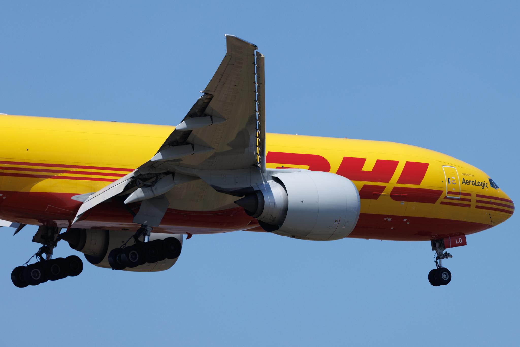 Frankfurt Airport: DHL (D0 / DHK) | Operator: AeroLogic | Boeing 777-F B77L | D-AALO | MSN 66085