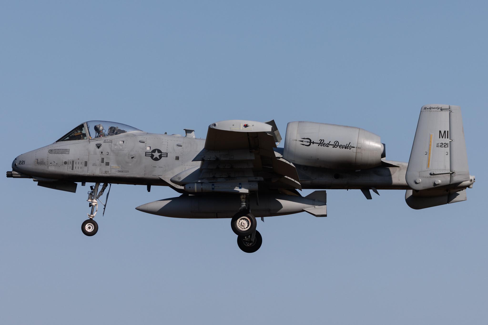 Schleswig Jagel Airport: United States - US Air Force (USAF) | Fairchild OA-10A Thunderbolt II A10 | 80-0221 | MSN A10-0571
