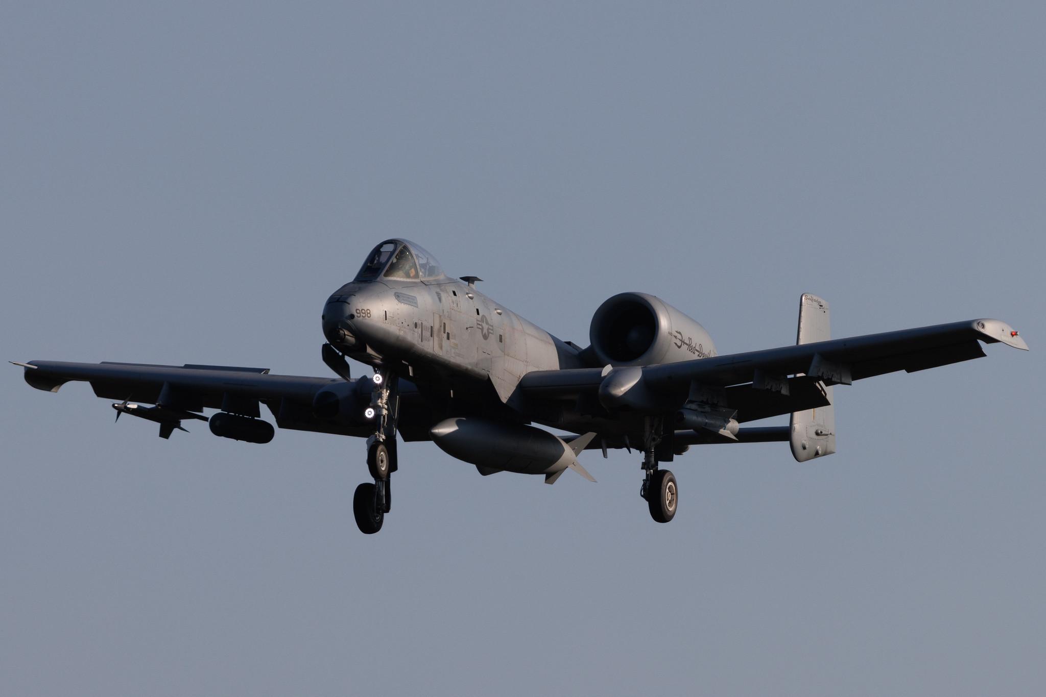 Schleswig Jagel Airport: United States - US Air Force (USAF) | Fairchild A-10A Thunderbolt II A10 | 81-0998 | MSN A10-0693