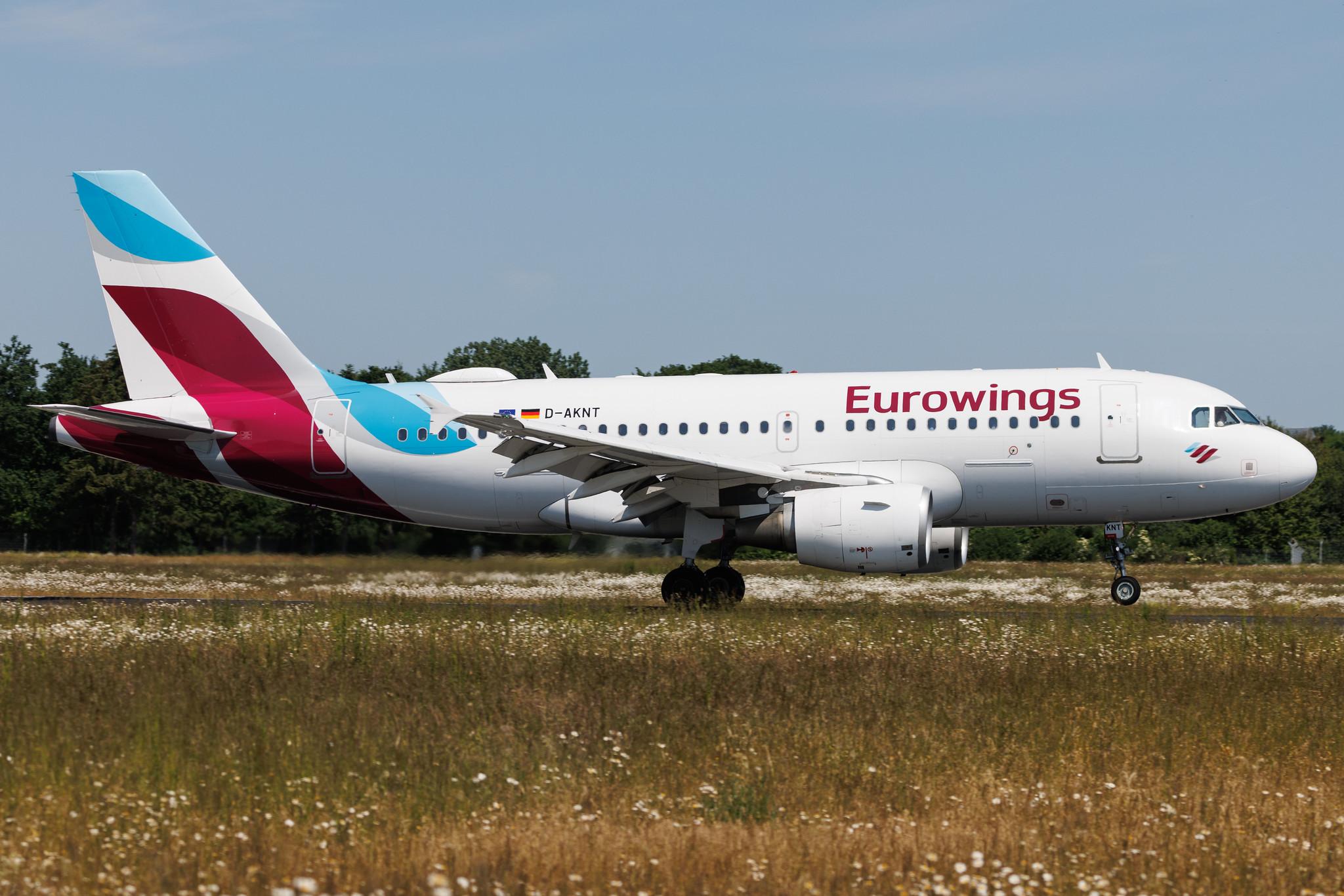 Hamburg Airport: Eurowings (EW / EWG) | Airbus A319-112 A319 | D-AKNT | MSN 2607