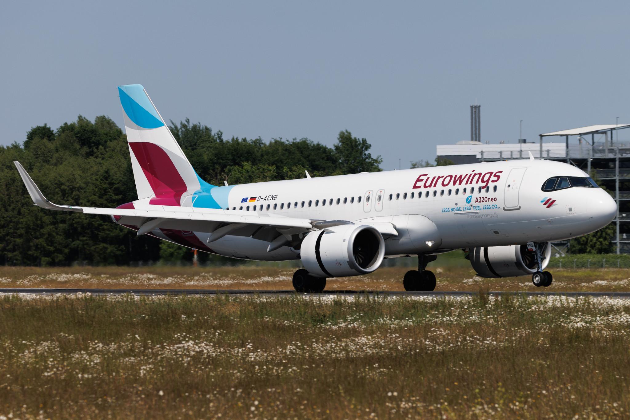 Hamburg Airport: Eurowings (EW / EWG) | Airbus A320-251N A20N | D-AENB | MSN 10798