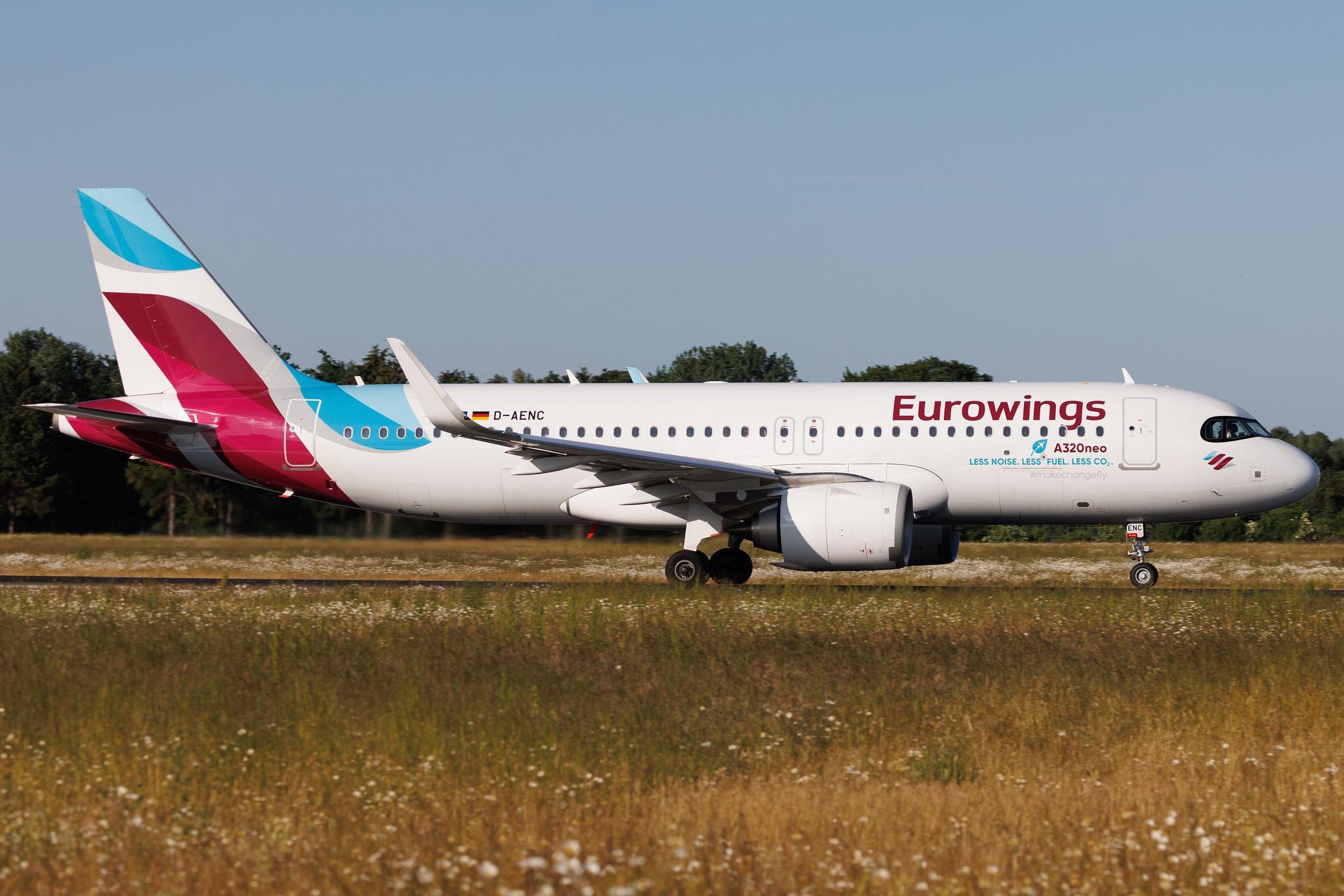 Hamburg Airport: Eurowings (EW / EWG) | Airbus A320-251N A20N | D-AENC | MSN 10826
