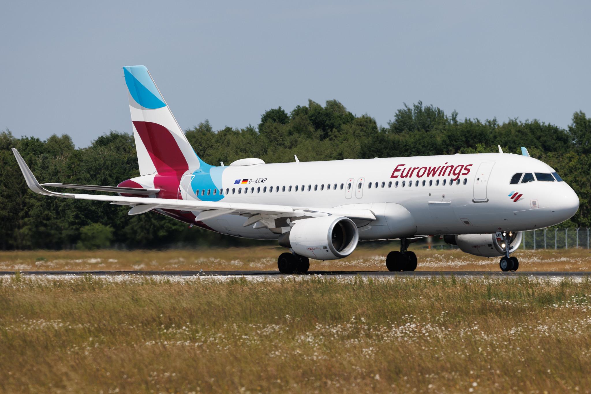 Hamburg Airport: Eurowings (EW / EWG) | Airbus A320-214 A320 | D-AEWP | MSN 7377